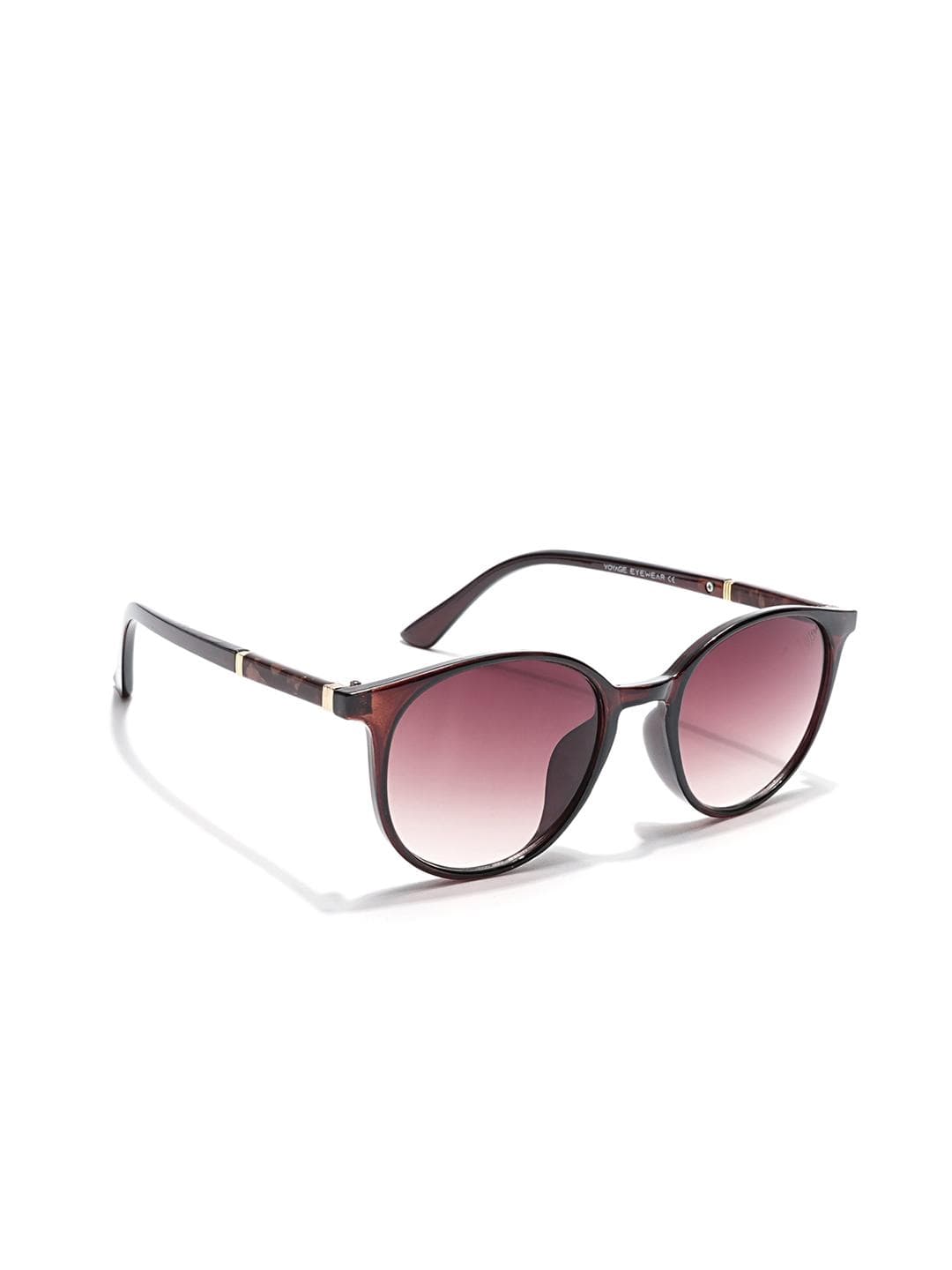 Voyage Women Brown Lens & Brown Round Sunglasses with UV Protected Lens