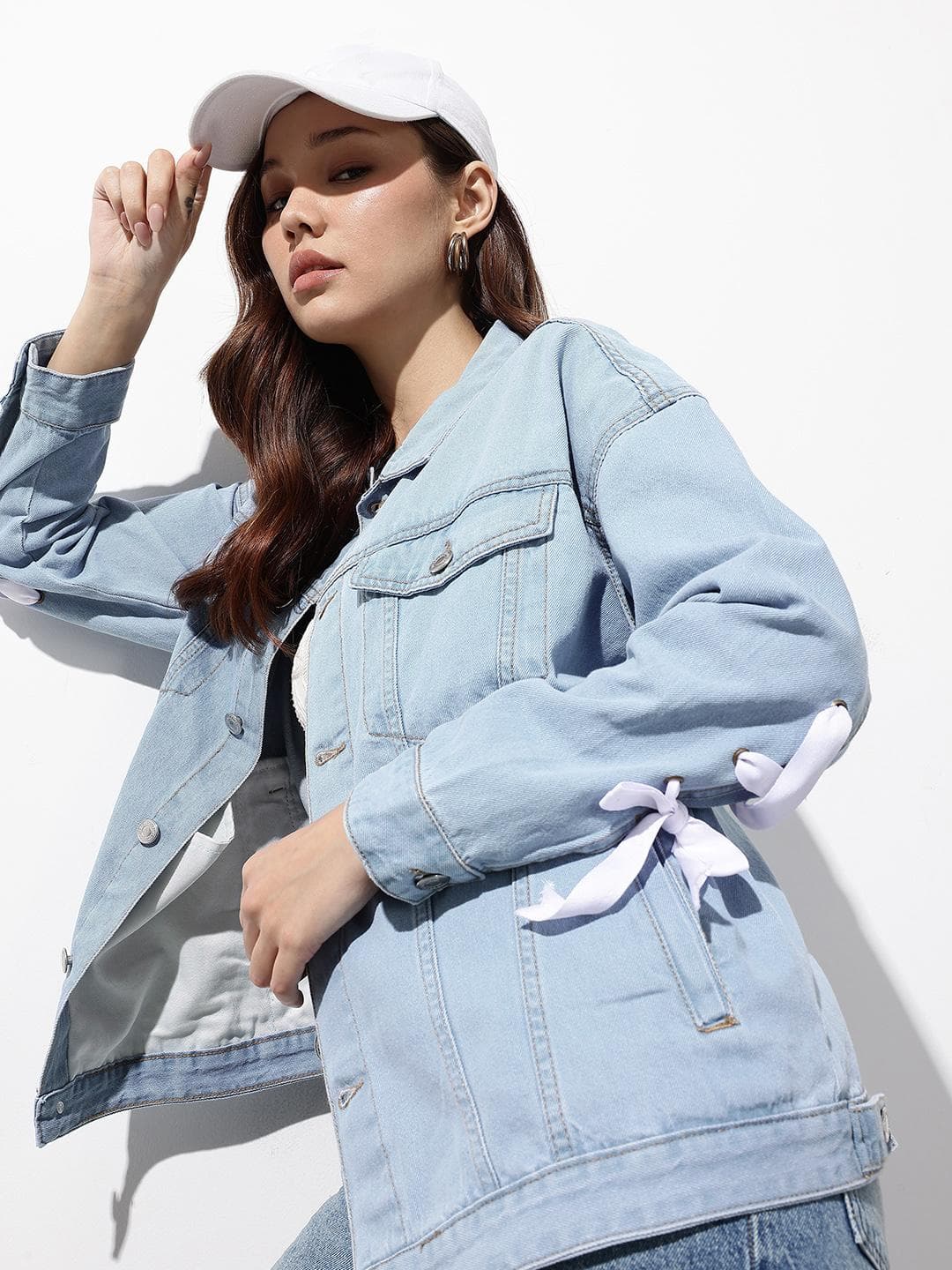 The Roadster Life Co. Pure Cotton Oversized Denim Trucker Jacket
