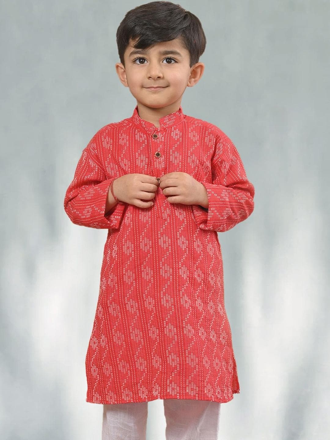Sangria Boys Cotton Printed Kurta