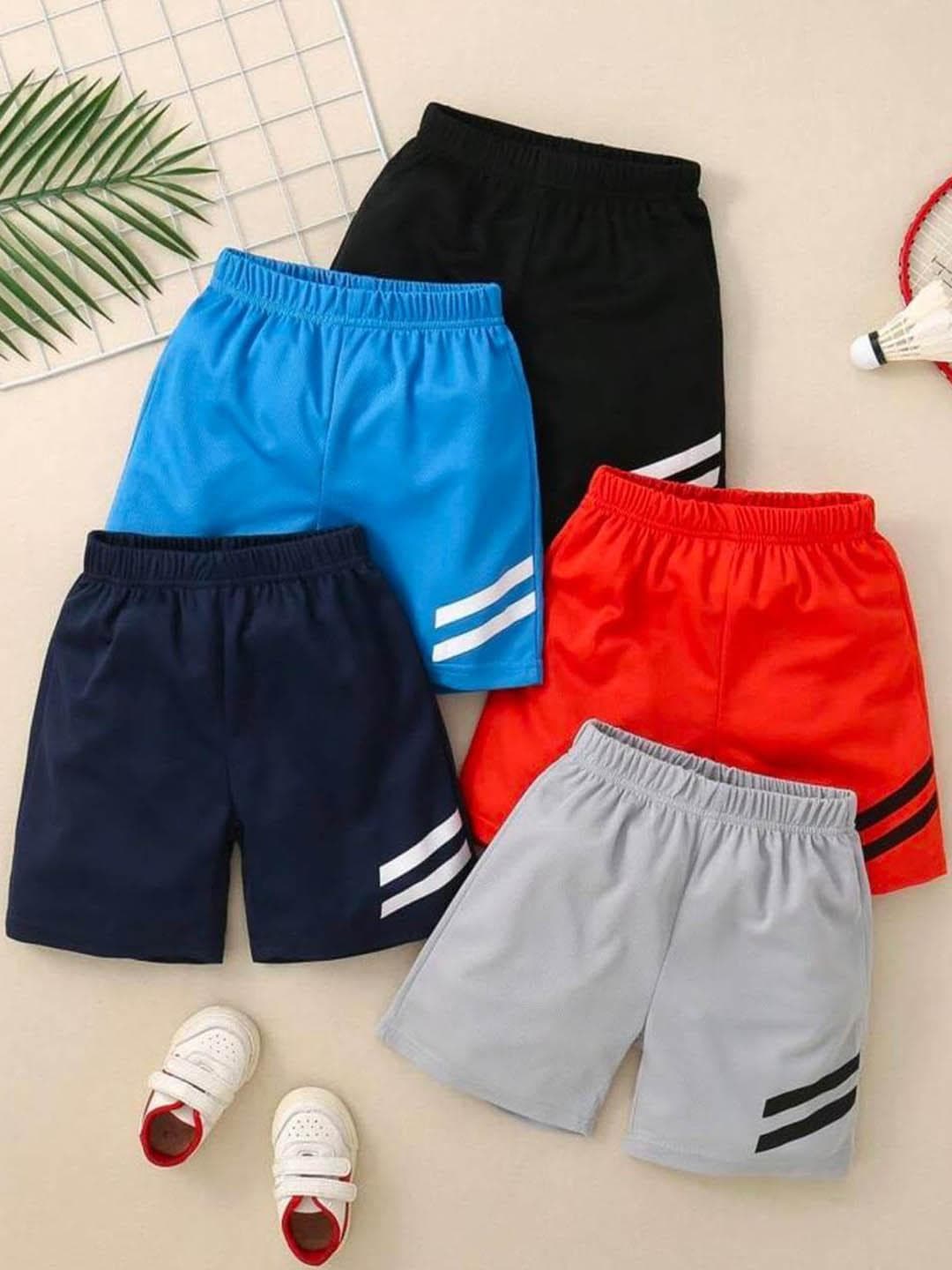 Kaff Kids Striped Regular Fit Shorts