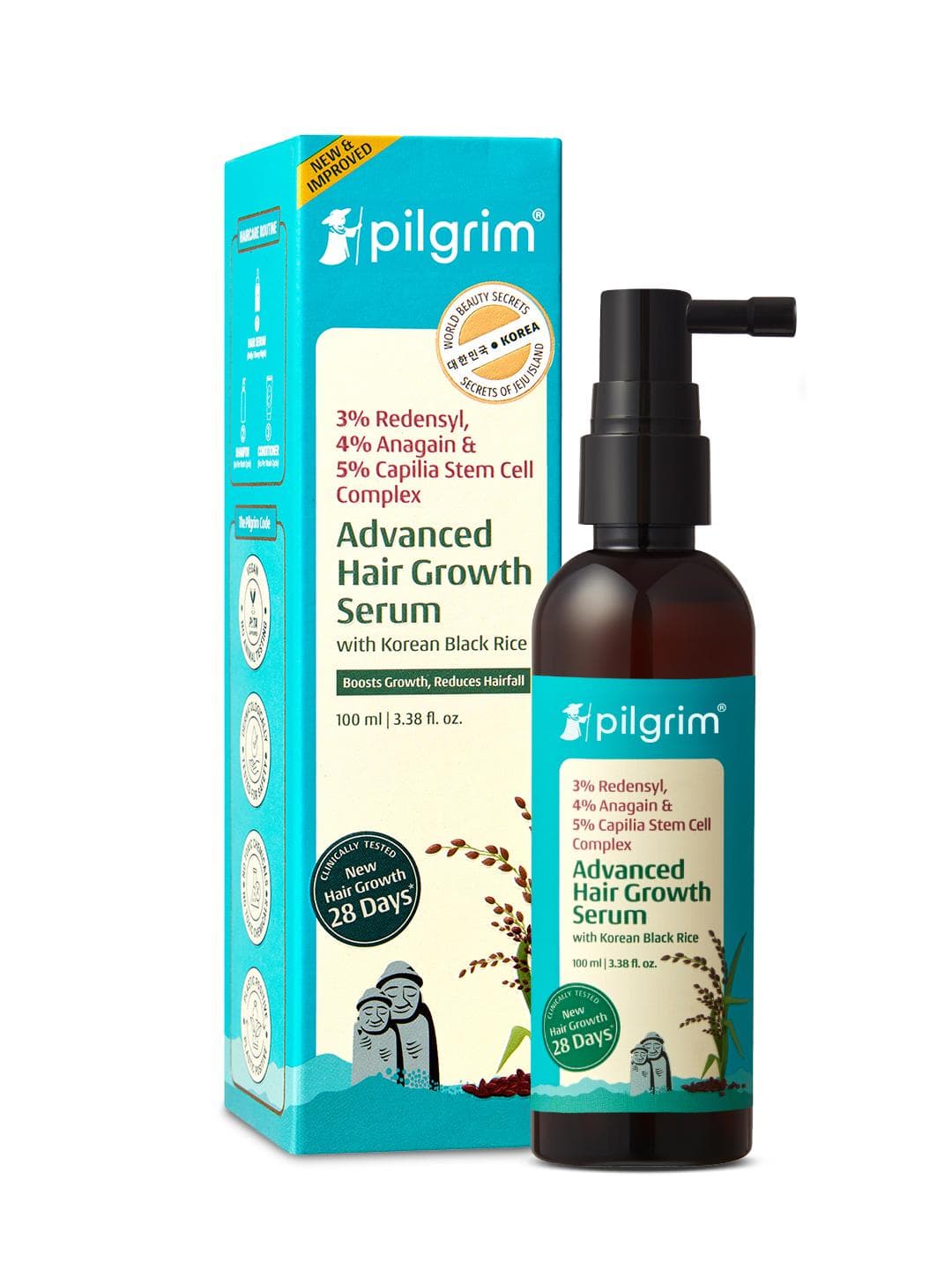 Buy Pilgrim Advanced Hair Growth Serum With Redensyl & Anagain For Hair Fall Control 100 Ml - - Personal Care for Unisex