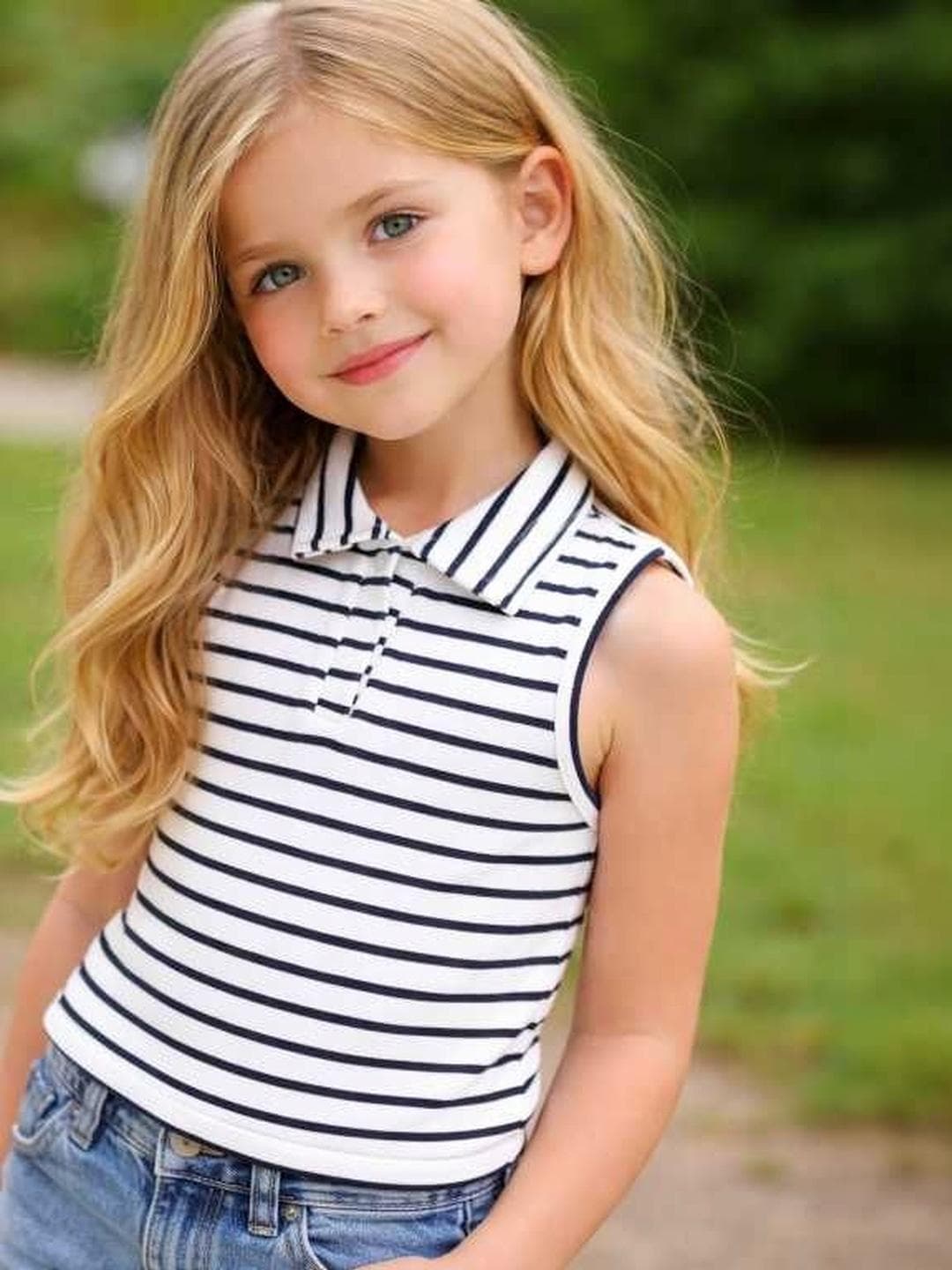 Ninas Girls Multi Cotton Blend Tops