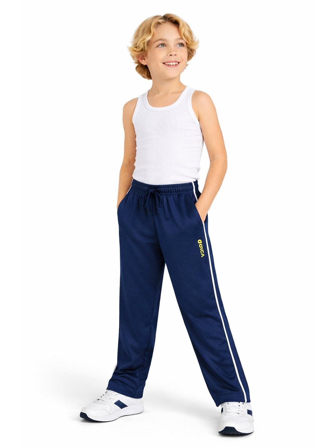 DYCA Boys Cotton Mid-Rise Track Pants