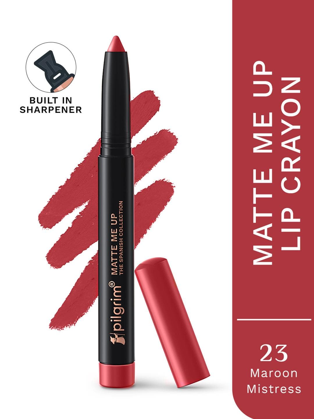 Pilgrim Matte Me Up Long Lasting Crayon Lipstick - Maroon Mistress 23
