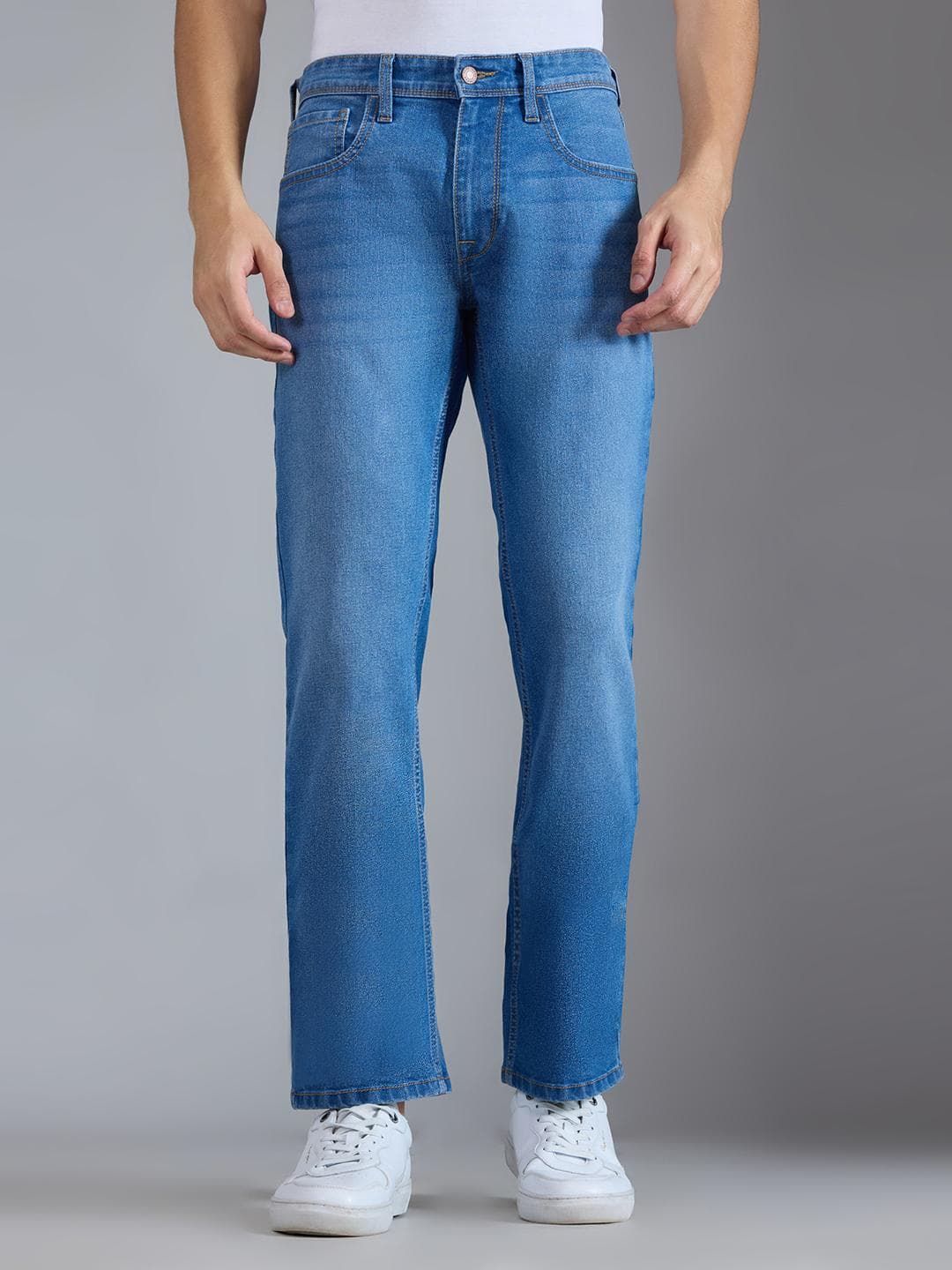 Pepe Jeans Men Holborne Straight Fit Mid-Rise Light Fade Stretchable Jeans
