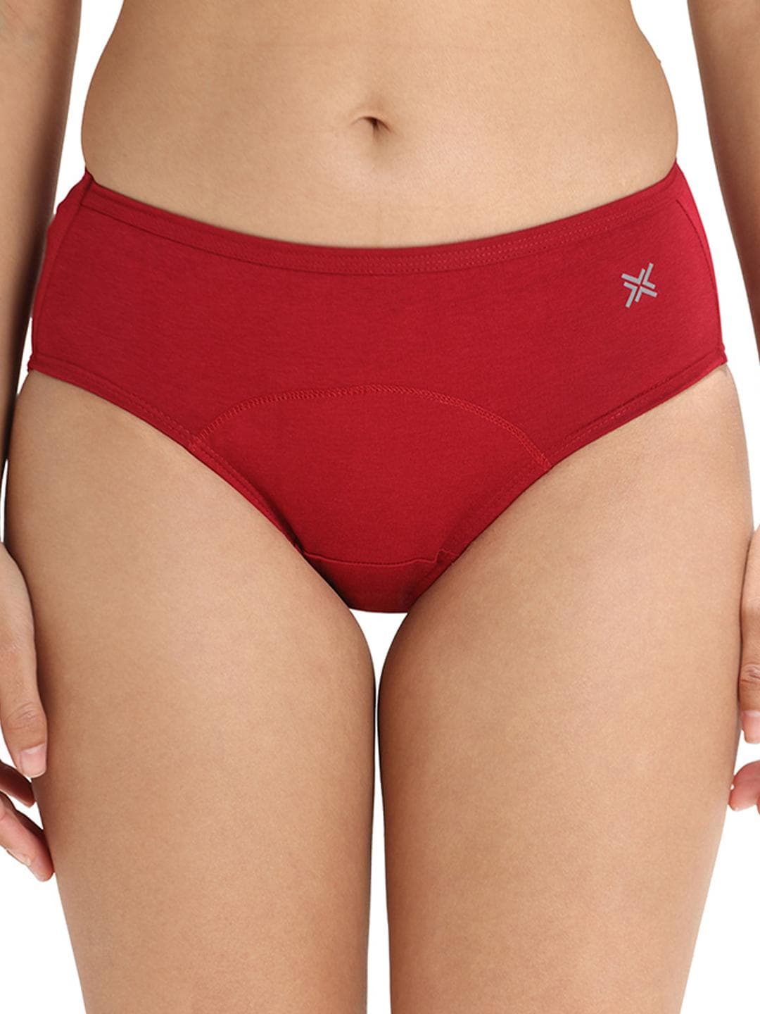 LAVOS Cotton Womens Period Panty Hipster Leak Proof Reusable Underwear Odor & Stain Free