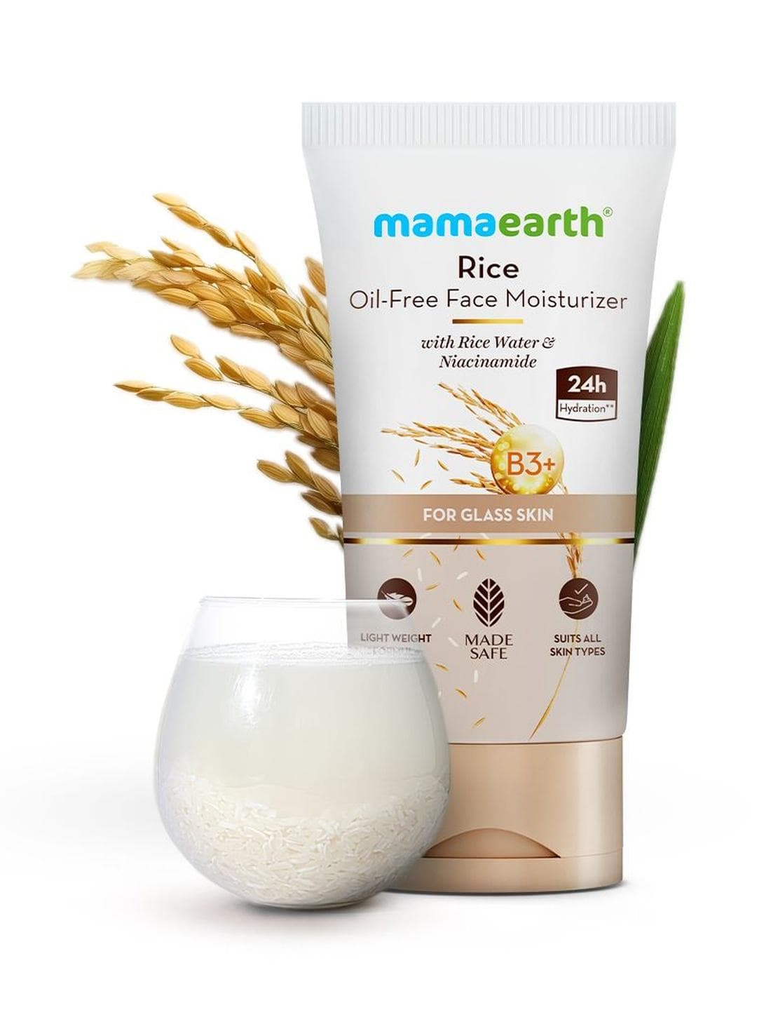 Buy Mamaearth Rice Oil Free Face Moisturizer 150g - - Personal Care for Unisex