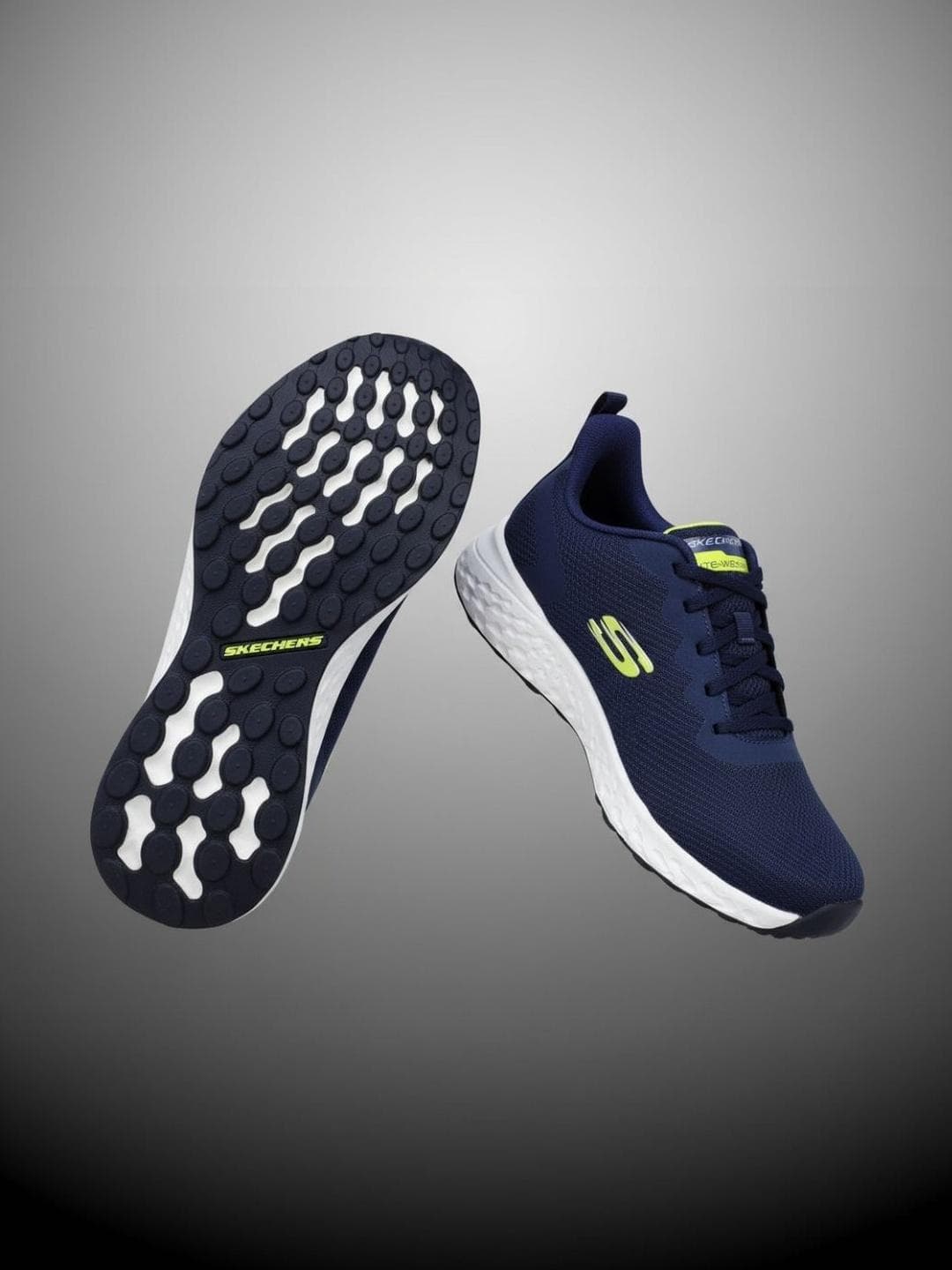 Skechers Men Lace-Ups Running Sports Shoes