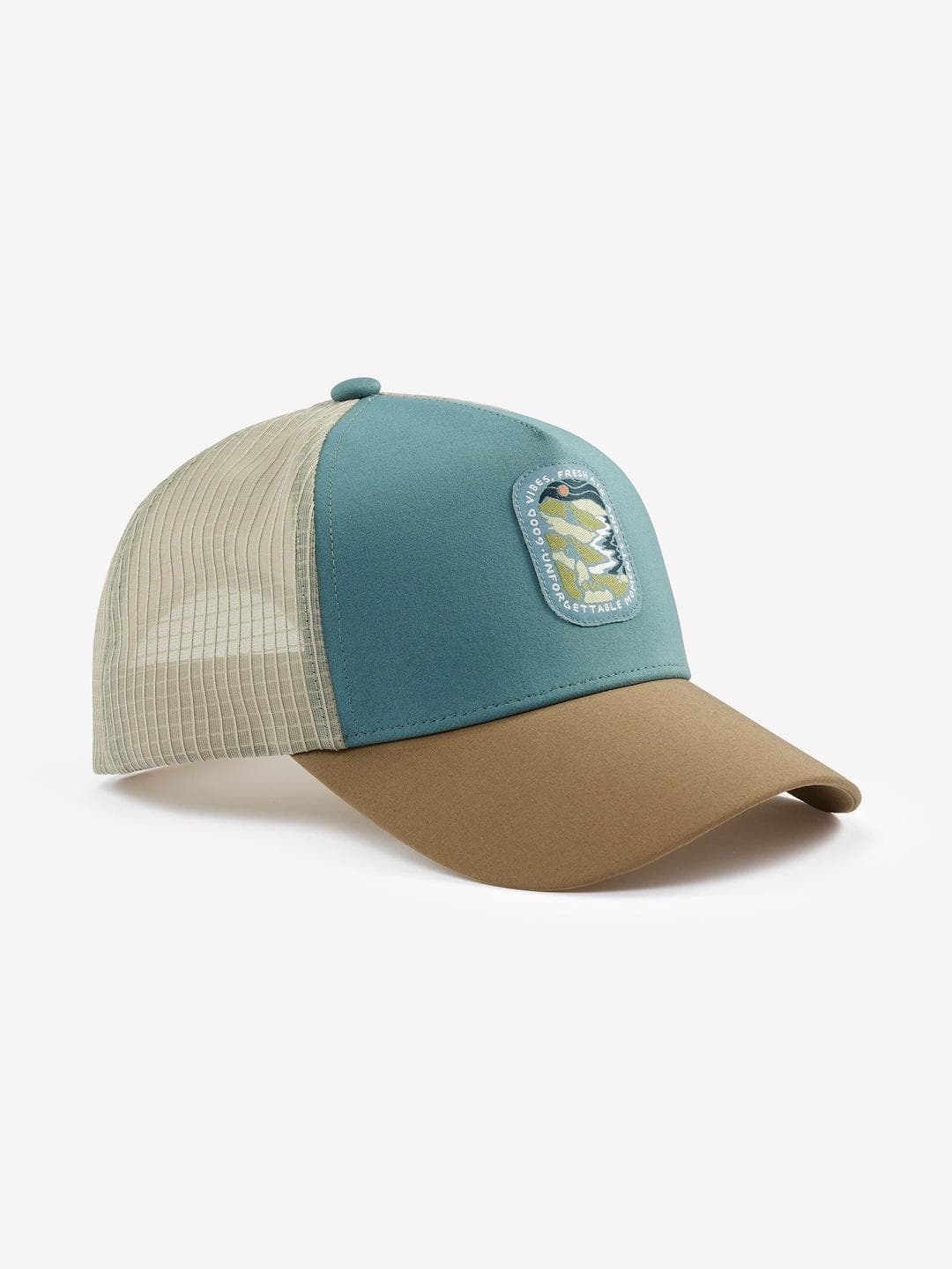 Decathlon Forclaz - Men Green Trucker 500 Airing Hiking Caps