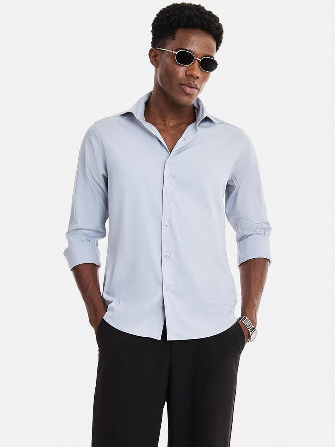 Snitch Men Slim Fit Formal Shirt