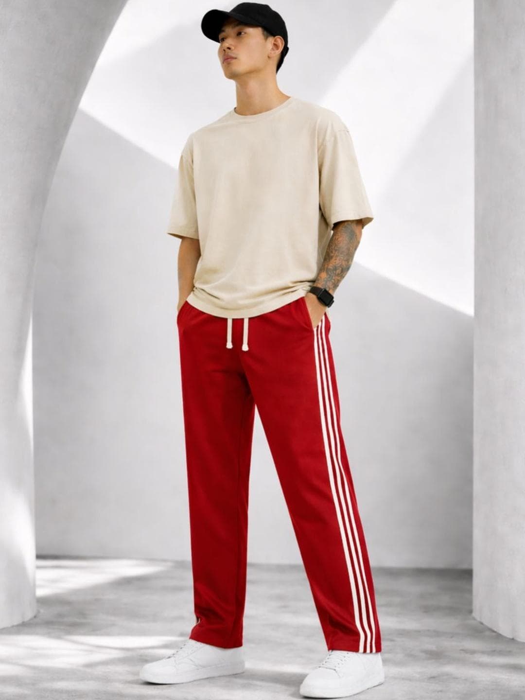 Resteez Men Relaxed Fit Training Track Pants