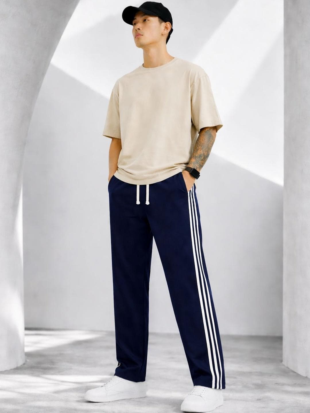 Resteez Men Relaxed Fit Training Track Pants