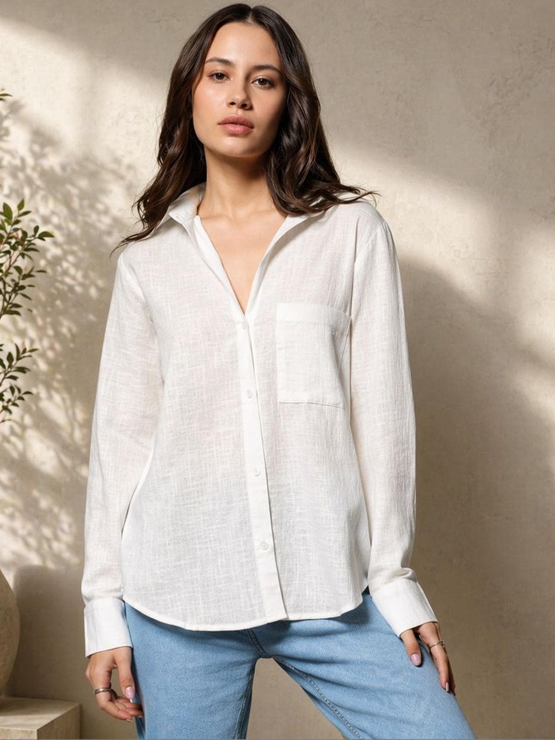 Zyla Women Relaxed Casual Shirt