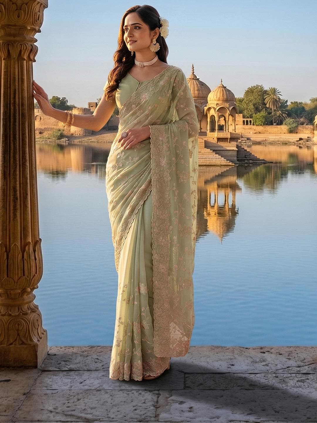 kasee Embellished Sequinned Saree