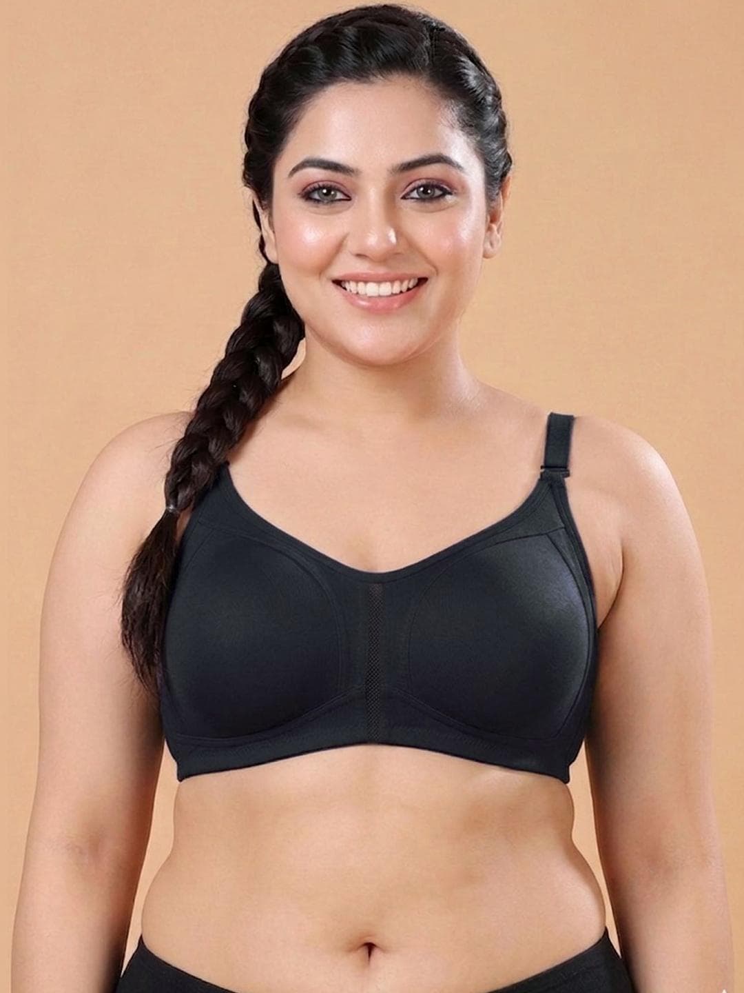 Floret Women Seamless Non Padded Non-Wired Cotton Everyday Full Coverage Bra