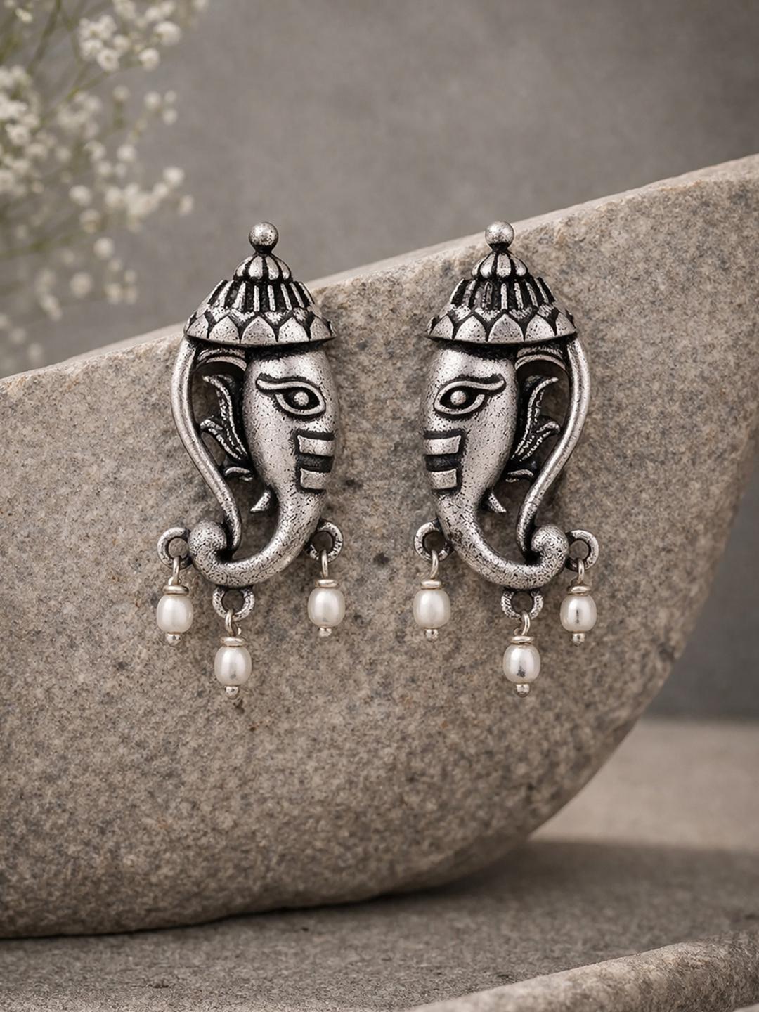 Buy Aarambh Miniature Vinayaka Earrings - - Accessories for Women