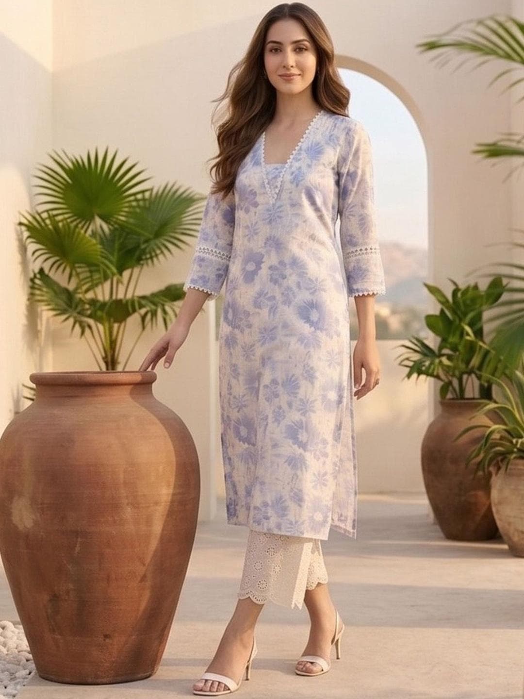 Varanga Women Floral Printed Floral Kurta