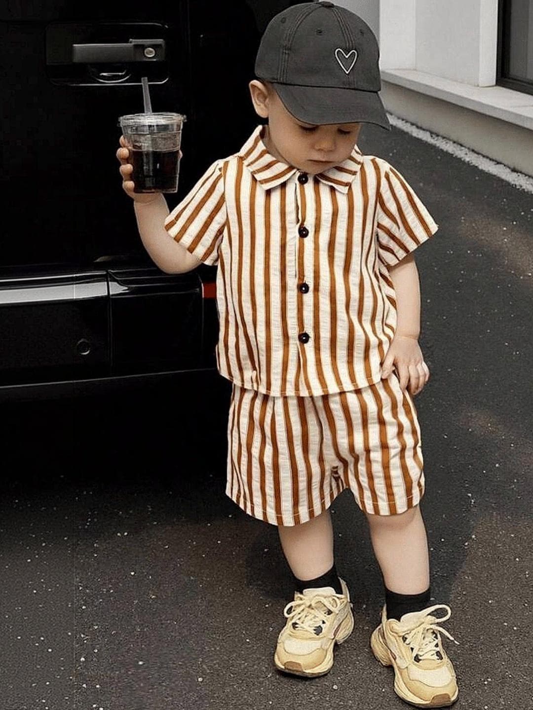DANFORTH Striped Shirt with Shorts