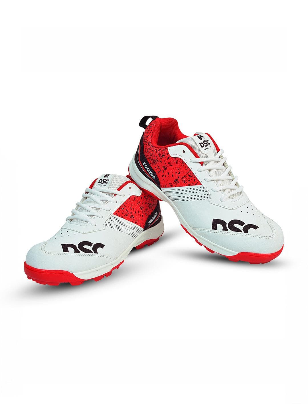 Buy DSC Zooter Cricket Shoes For Mens, Color White / Red - - Footwear for Men