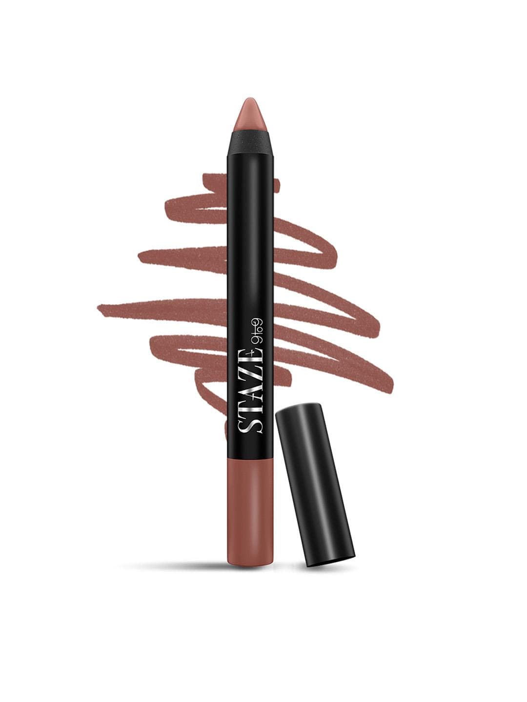 Buy STAZE Pout On Matte Finish Smudgeproof Lip Crayon With Jojoba Oil Cocoa Loco 05 - - Personal Care for Women
