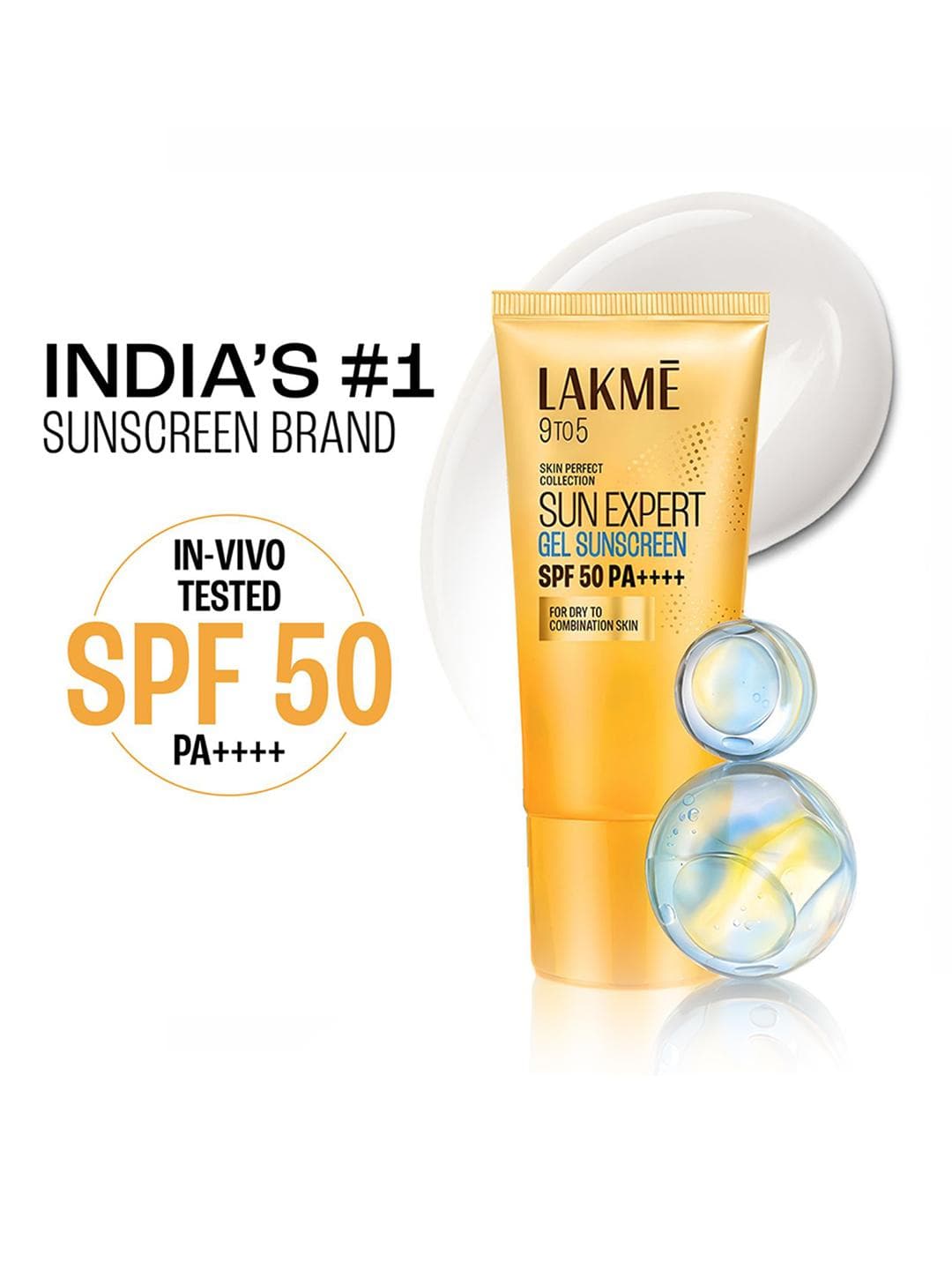 Buy Lakme Water Light Gel SPF 50 PA++++ Sunscreen Oily Skin In Vivo Tested 100g - - Personal Care for Women