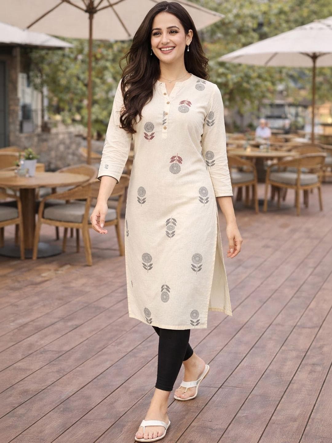 KALINI Women Floral Printed Floral Kurta