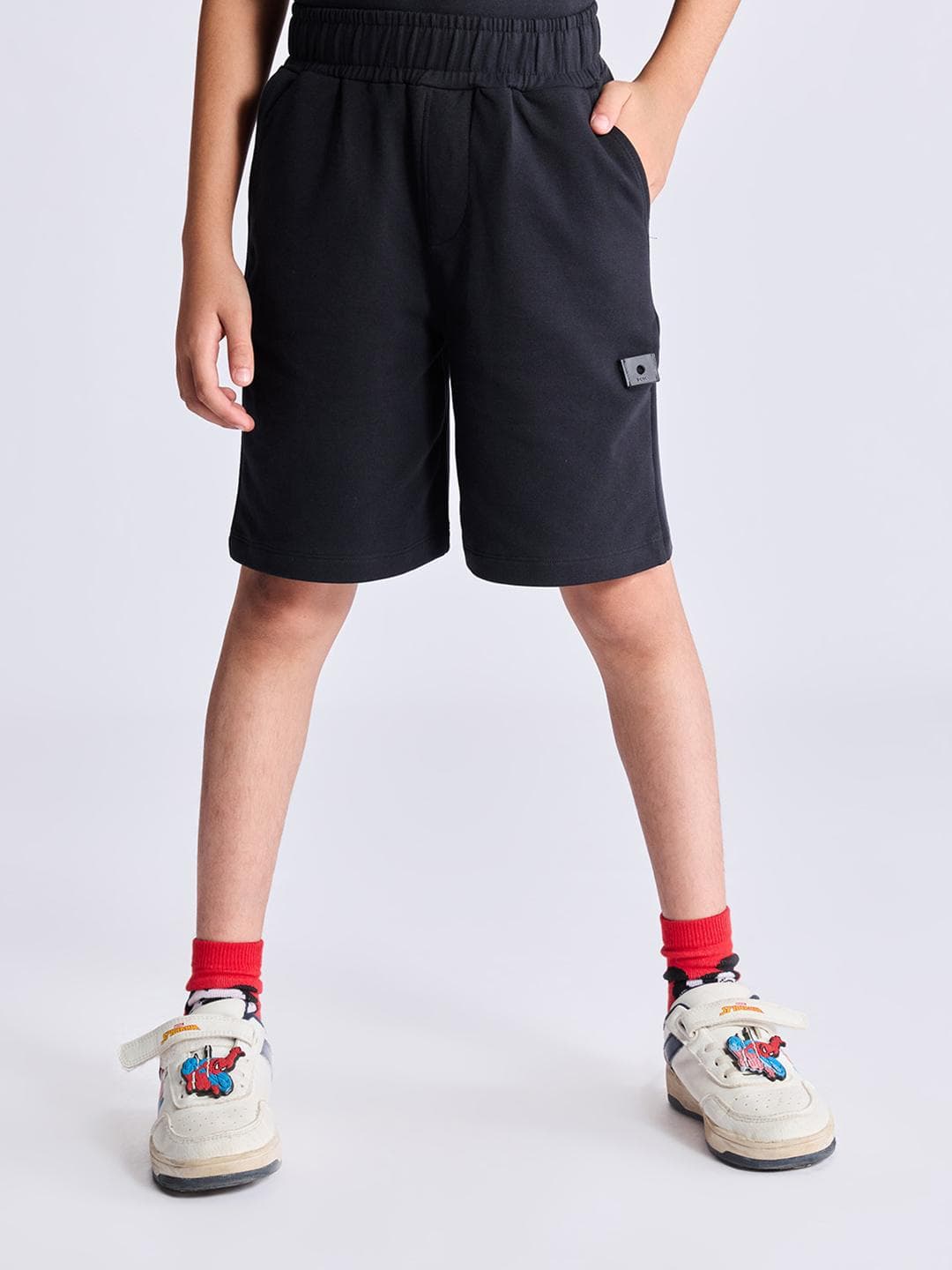 Dotokids Kids Adjustable Waist Cotton Shorts