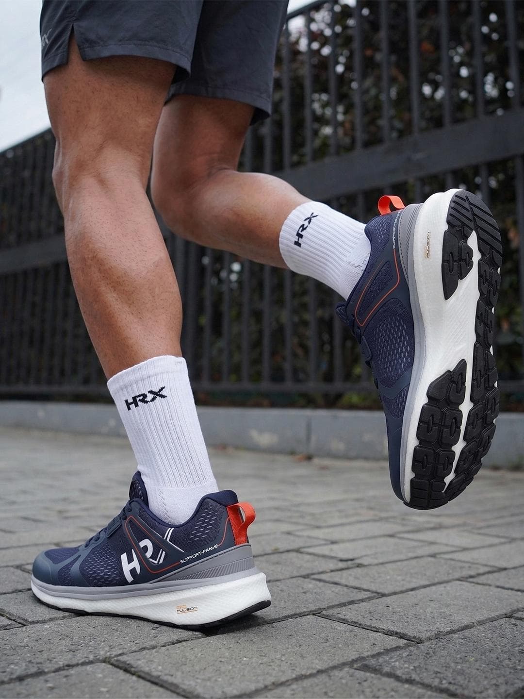 HRX by Hrithik Roshan Men Navy Blue Propulsion Running Shoes
