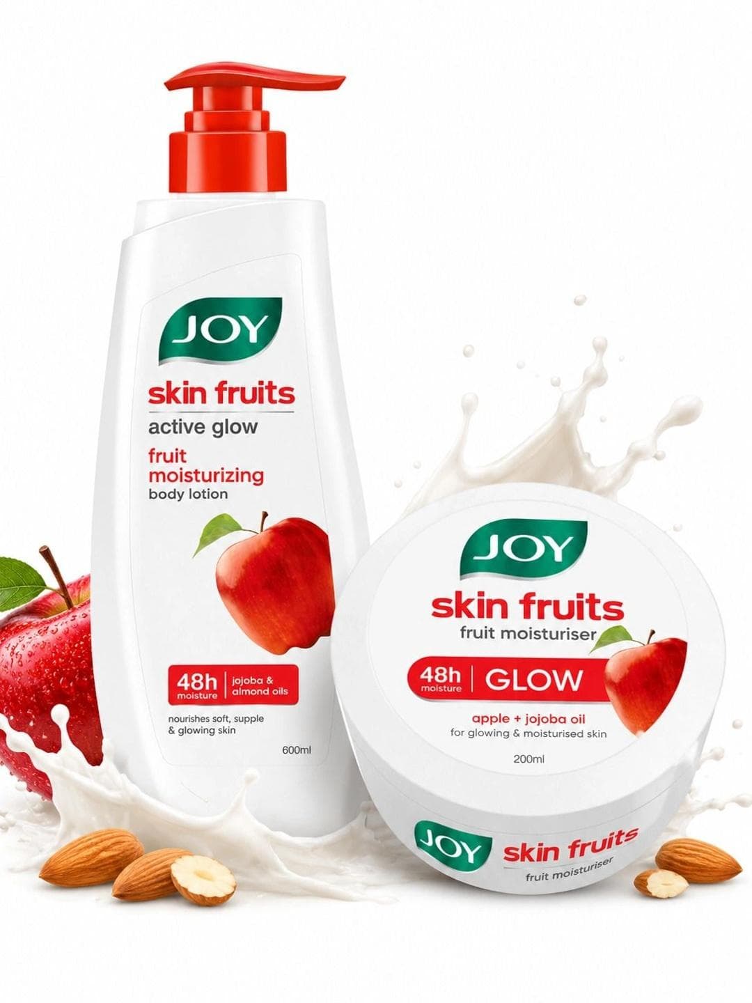 Buy JOY Skin Fruits Moisturising Body Lotion & Cream Combo 500ml + 200ml - - Personal Care for Unisex