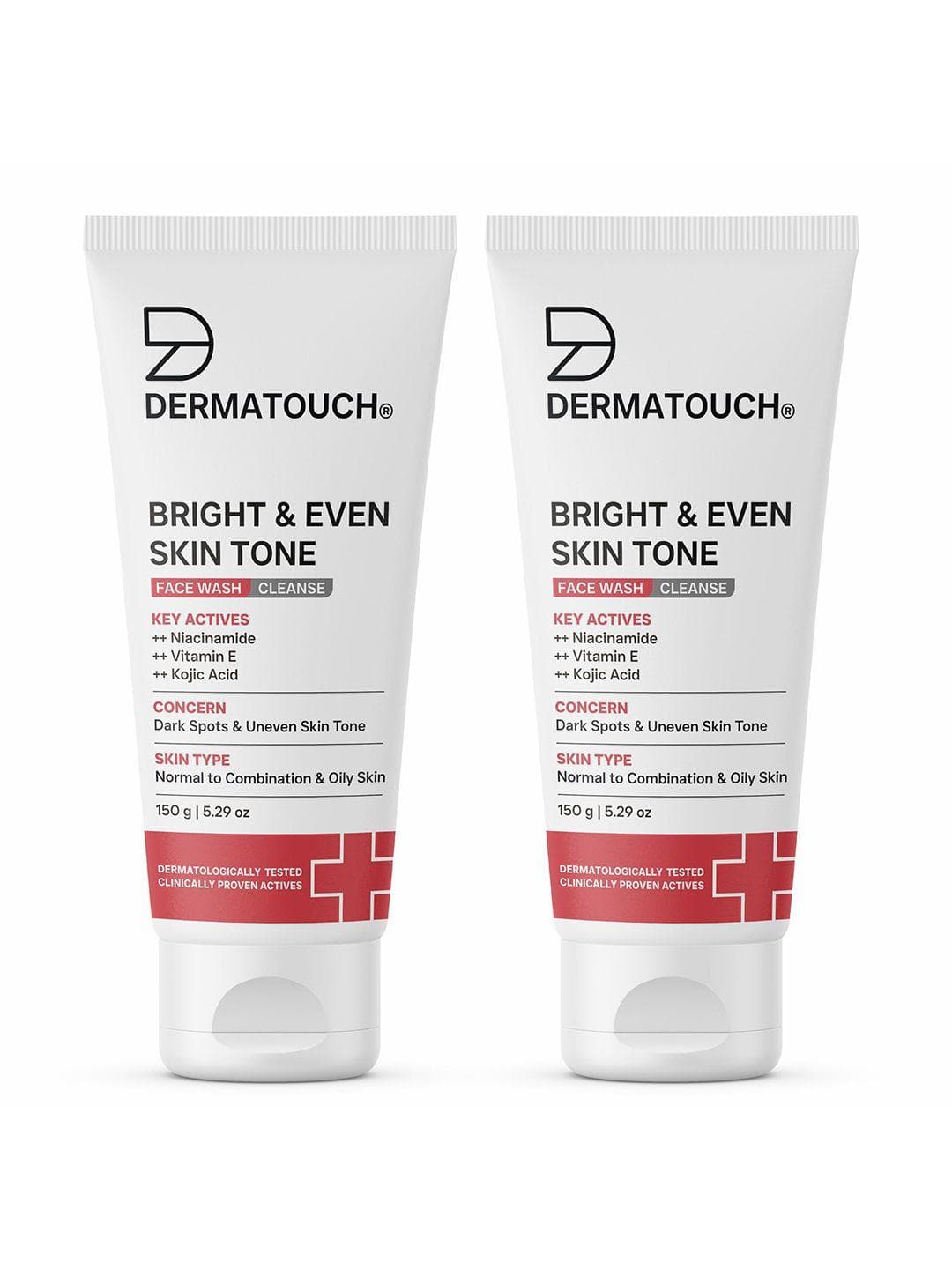 Buy Dermatouch Set Of 2 Bright & Even Tone Face Wash 150 G Each - - Personal Care for Unisex