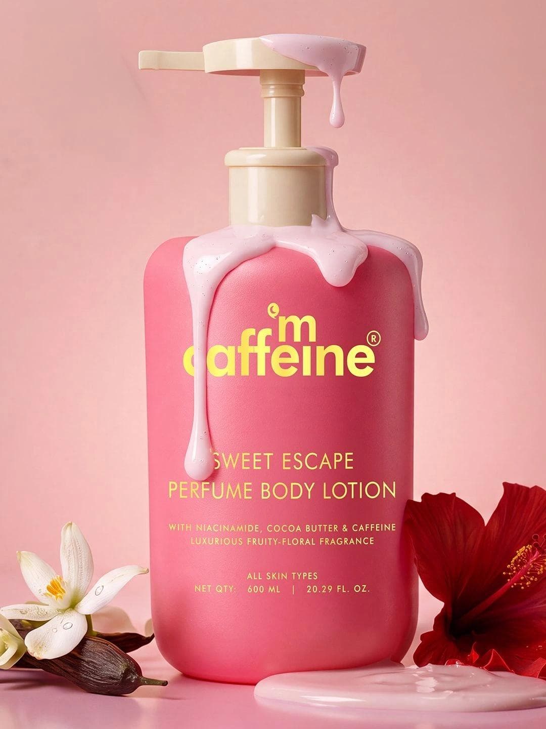 Buy MCaffeine Sweet Escape Perfume Body Lotion With Niacinamide For Deeply Moisturizes 600 Ml - - Personal Care for Unisex