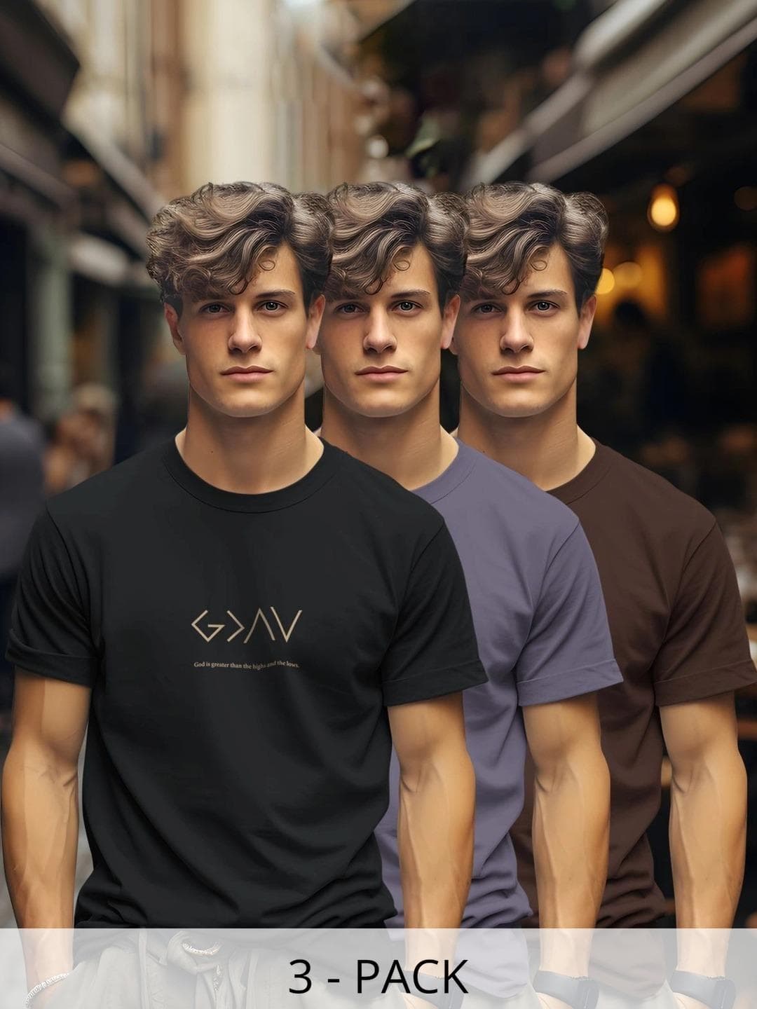 BULLMER Men Typography 3 Printed T-shirt