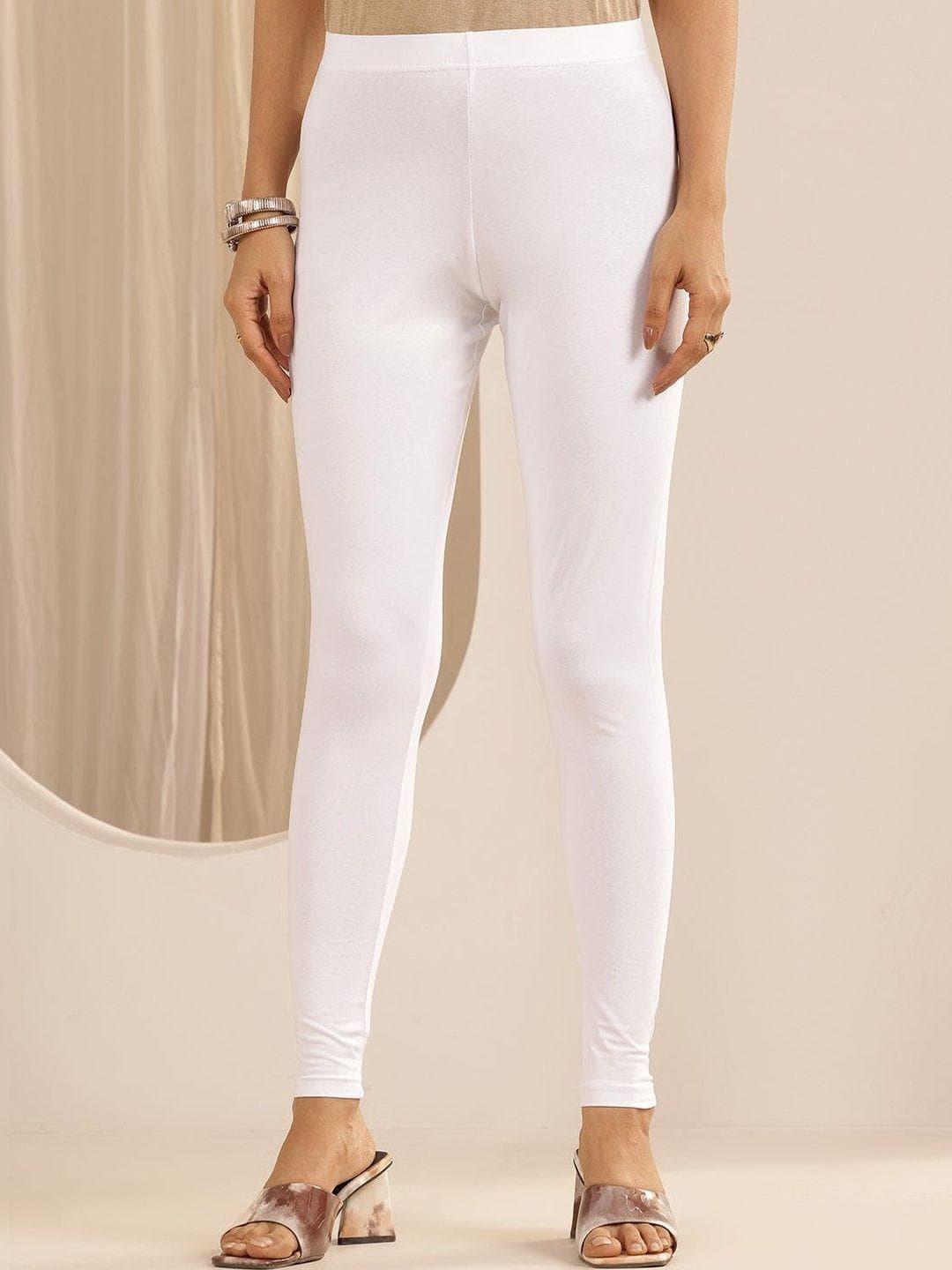 Libas Women Cotton Solid Ankle Length Leggings