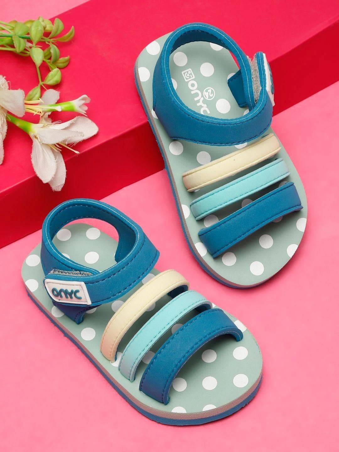 ONYC Kids Velcro Premium Butterscotch Sandals