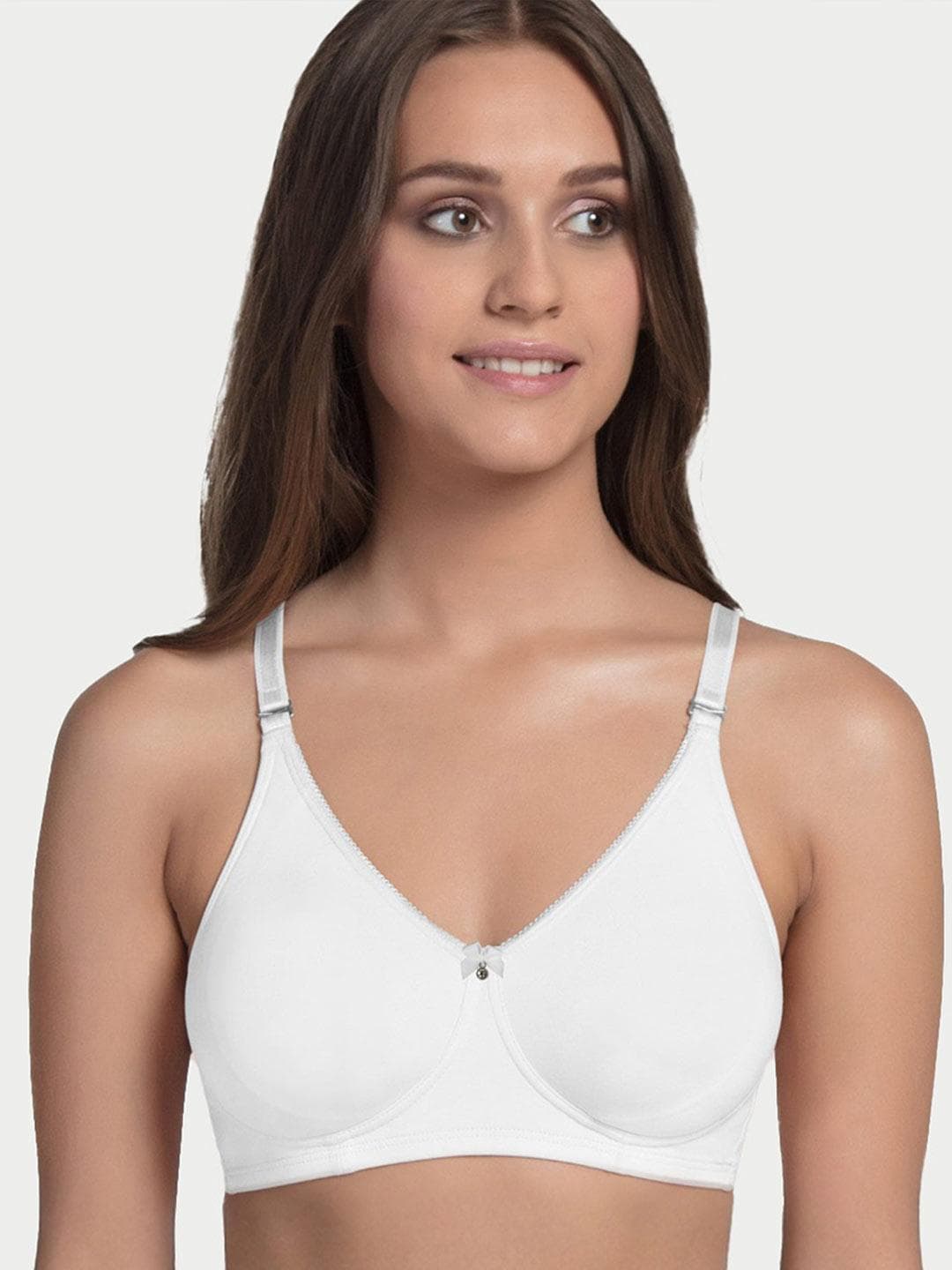 Enamor Non Padded Non-Wired Full Coverage Comfort Shaper with Removable Straps T-Shirt Bra
