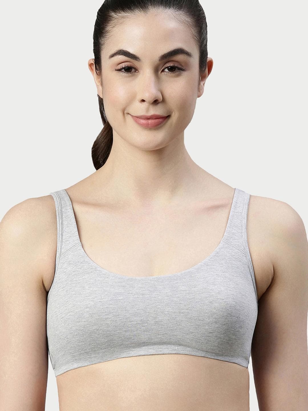 Buy Enamor Non Padded Wirefree & High Coverage Low Impact Sports Bra Sb06 - - Apparel for Women