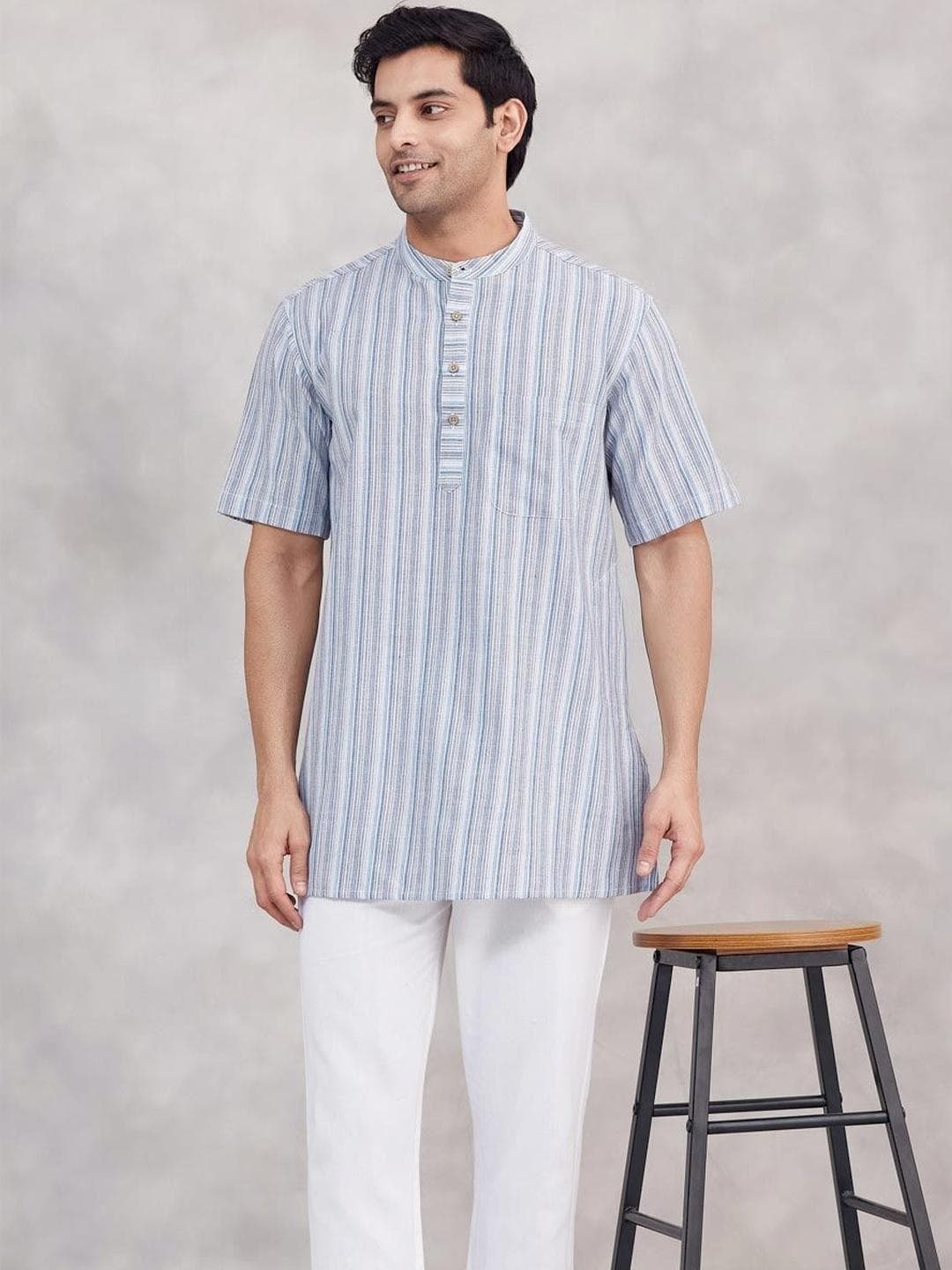 Fabindia Men Striped Kurta