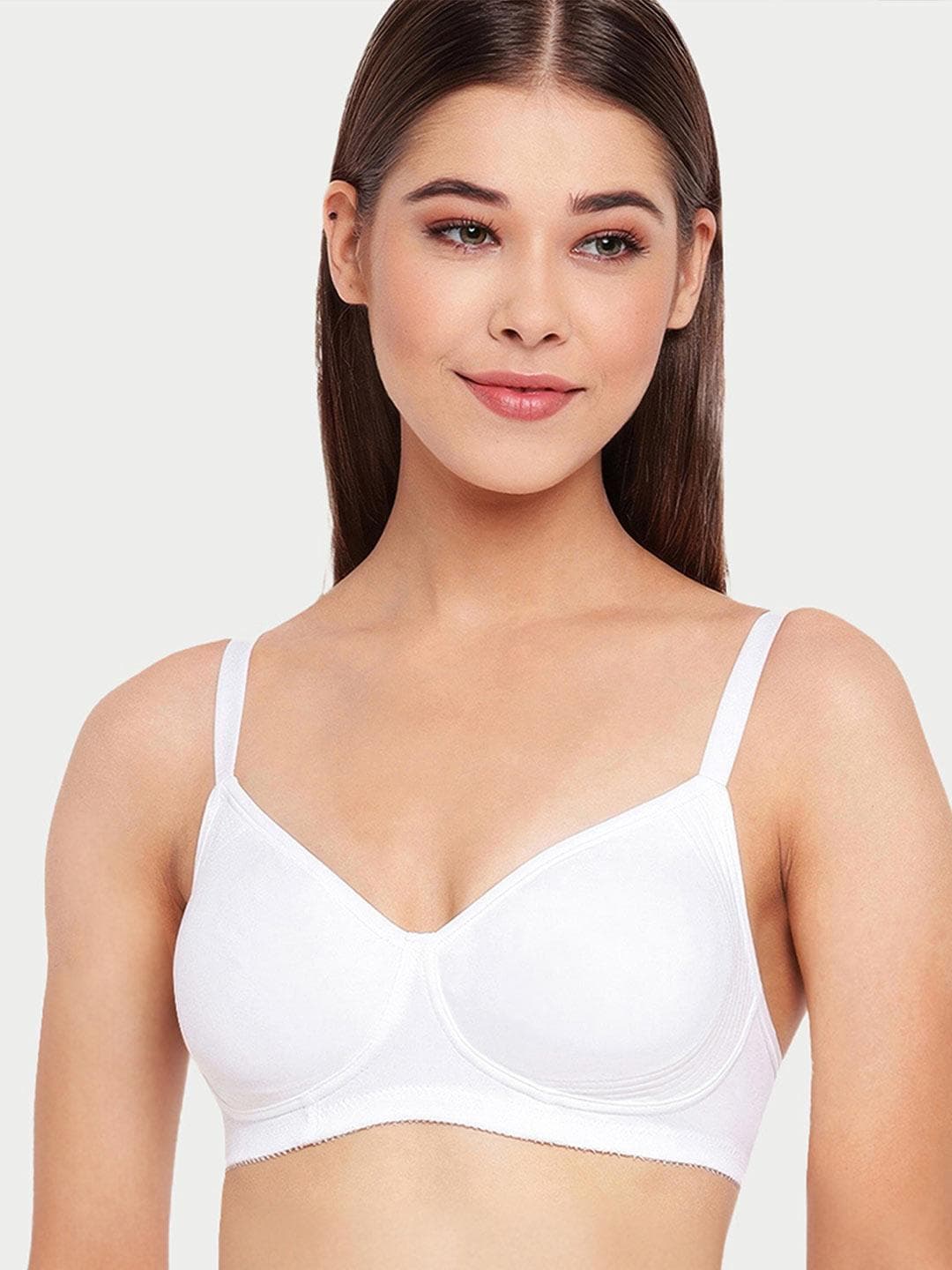 Enamor Non Padded Non-Wired Full Coverage Fab-Cool Side Support Shaper Cotton T-Shirt Bra