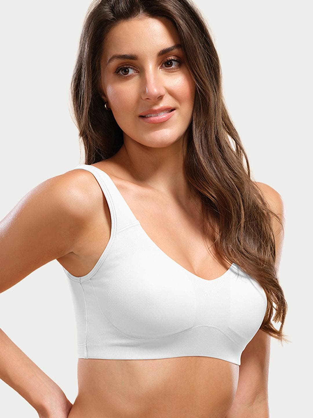 Buy Enamor Wirefree Full Coverage Cotton Lounge Pop On Bra A106 - - Apparel for Women