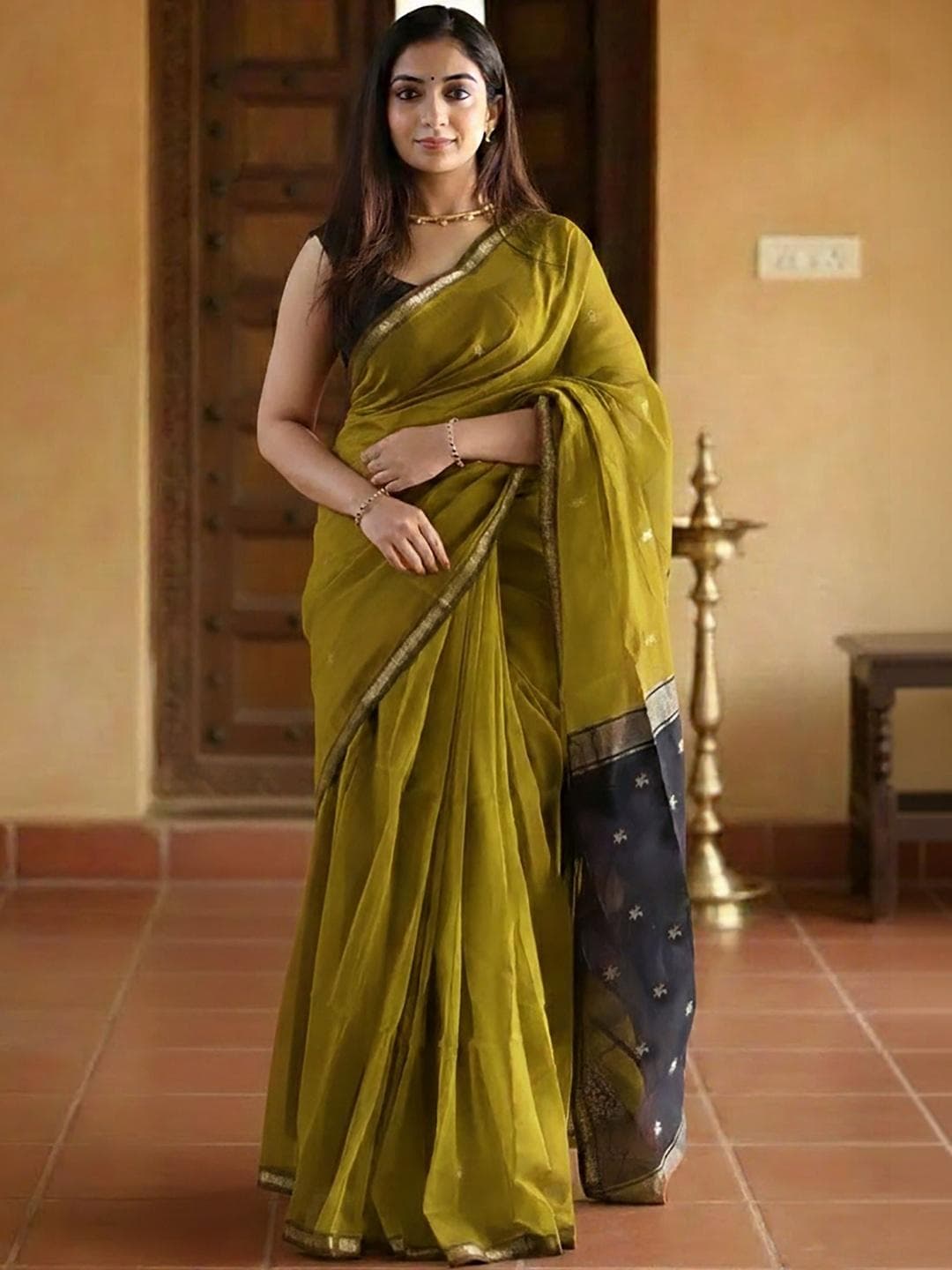 Mitera Woven Design Zari Kanjeevaram Saree