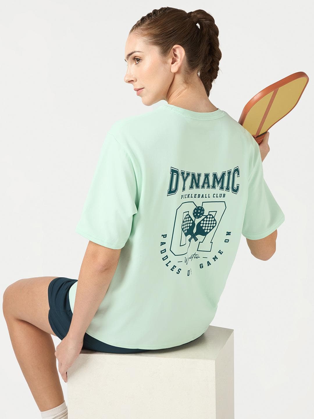 Technosport Women Typography Printed T-shirt