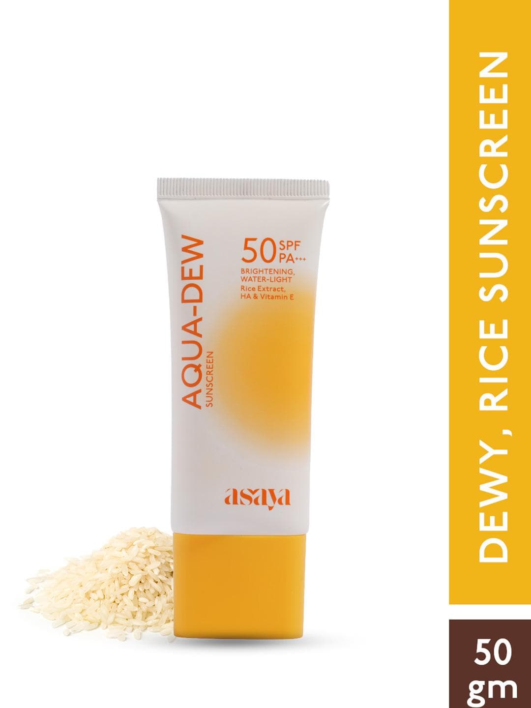 Buy Asaya Under One Sun Aqua Dew Sunscreen With Rice Extract 50g - - Personal Care for Unisex