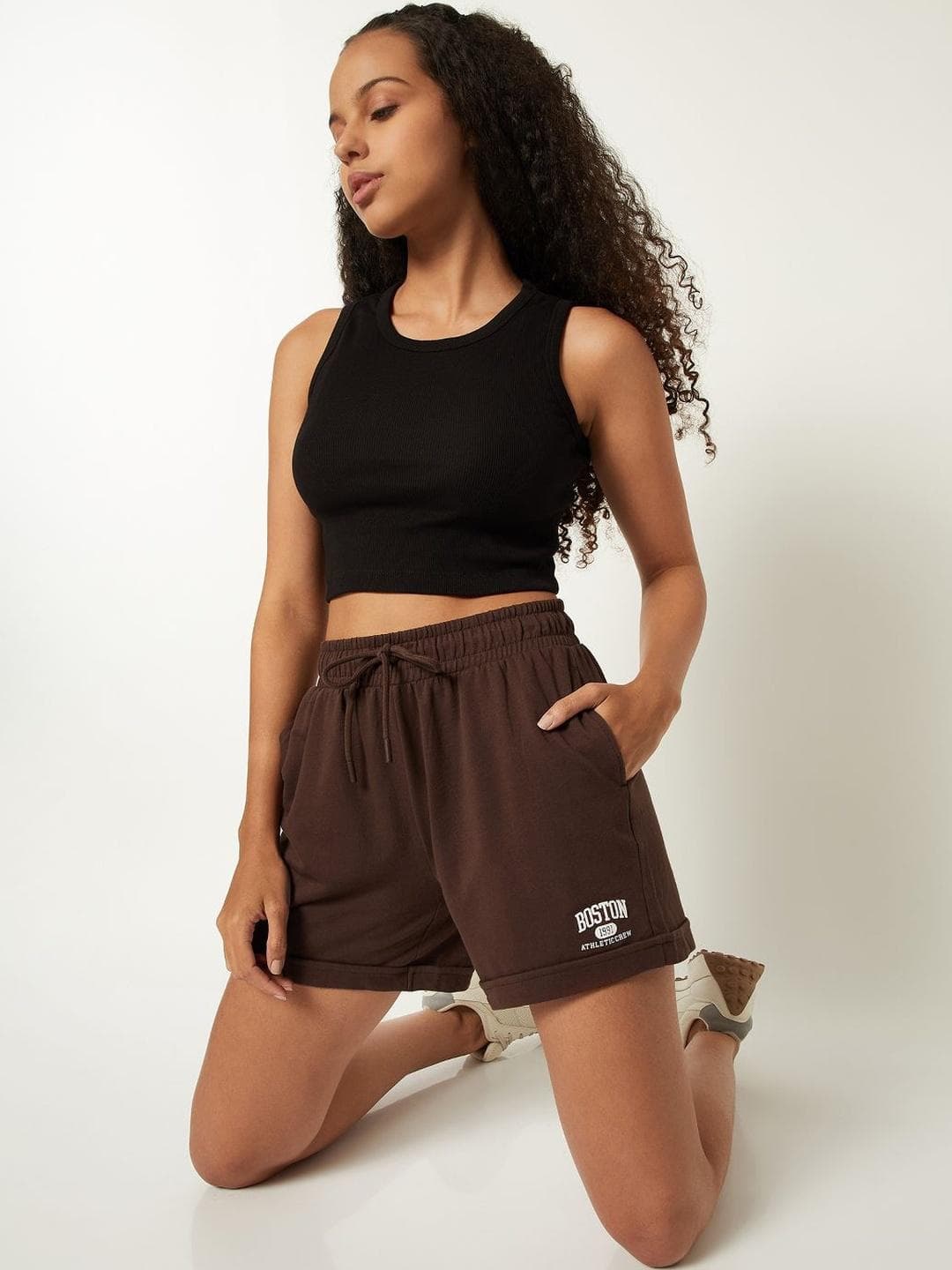 max Women Typography Printed Shorts