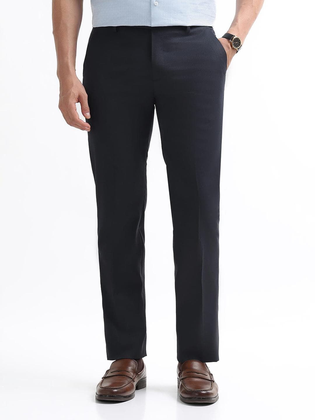 Arrow Men Hudson Tailored Fit Formal Trousers