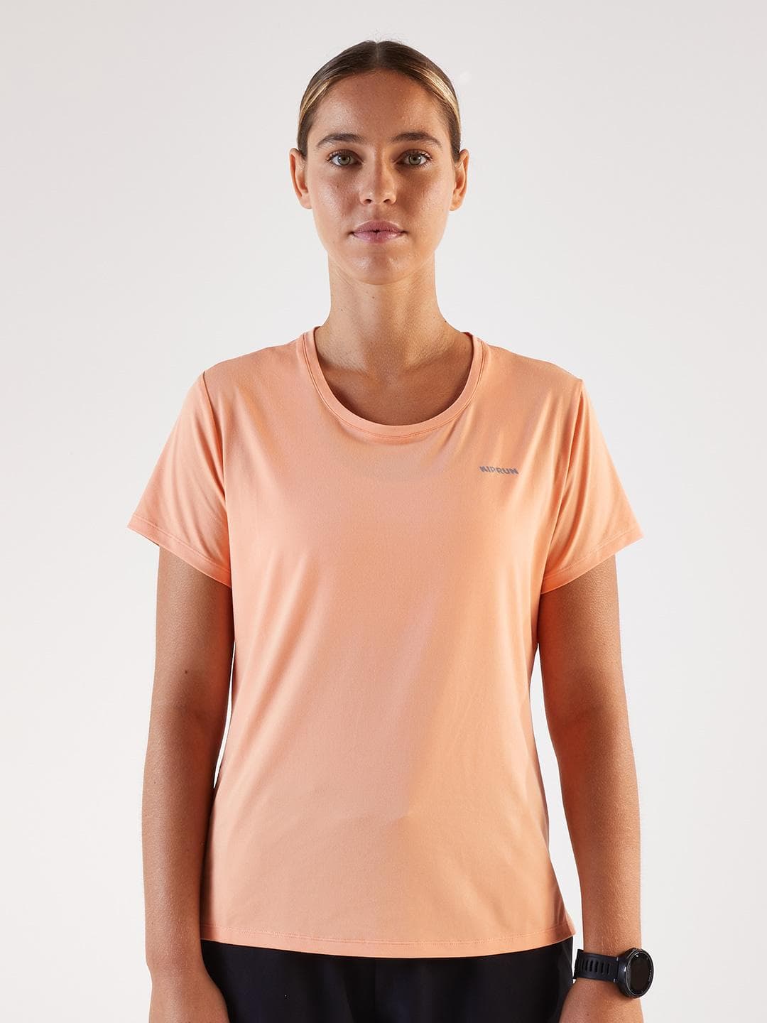 Decathlon Kiprun - Women Orange TS Run500 Dry Breathable Running T-Shirts