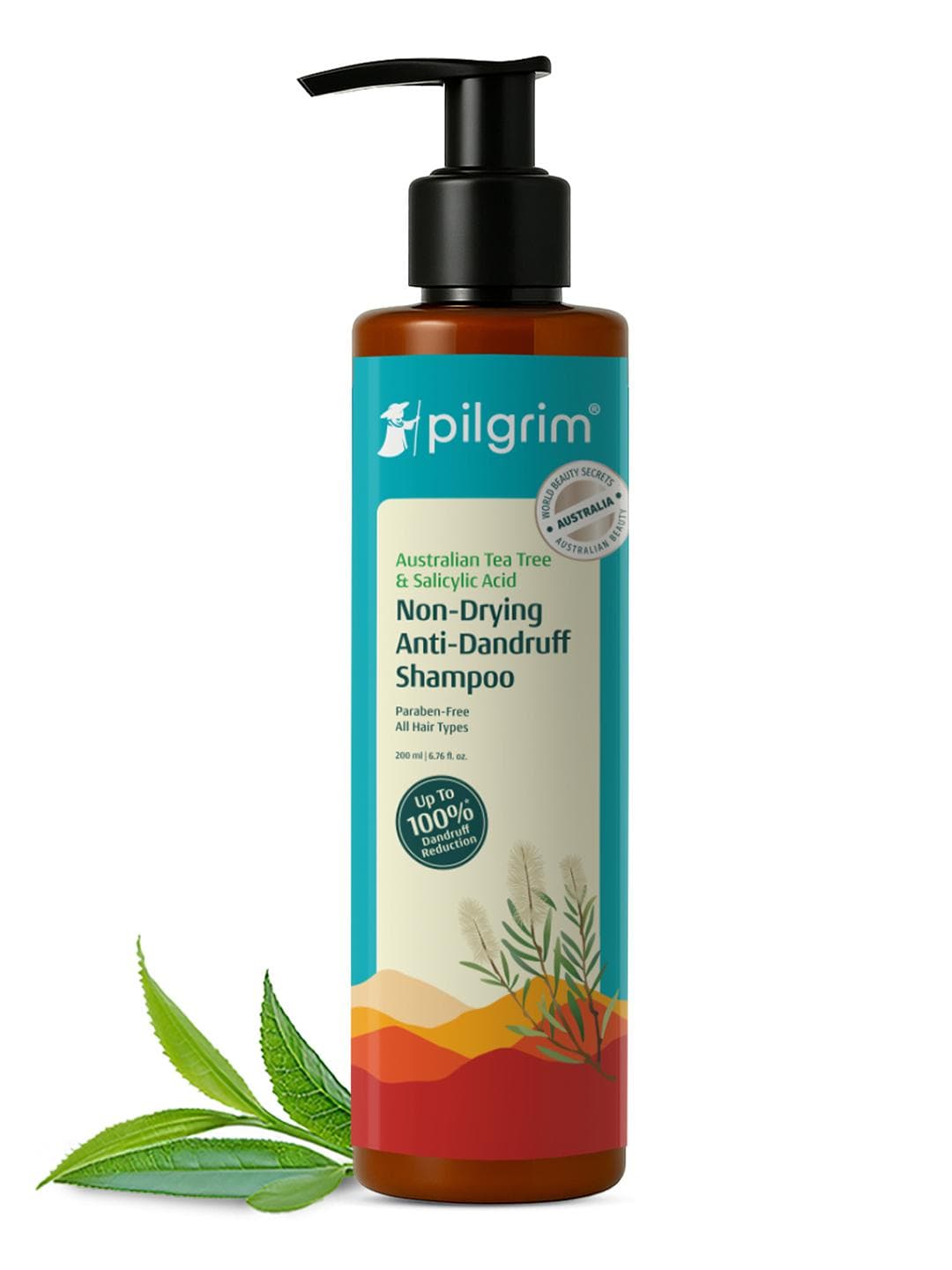 Buy Pilgrim Australian Tea Tree Anti Dandruff Shampoo With Salicylic Acid 200 Ml - - Personal Care for Unisex