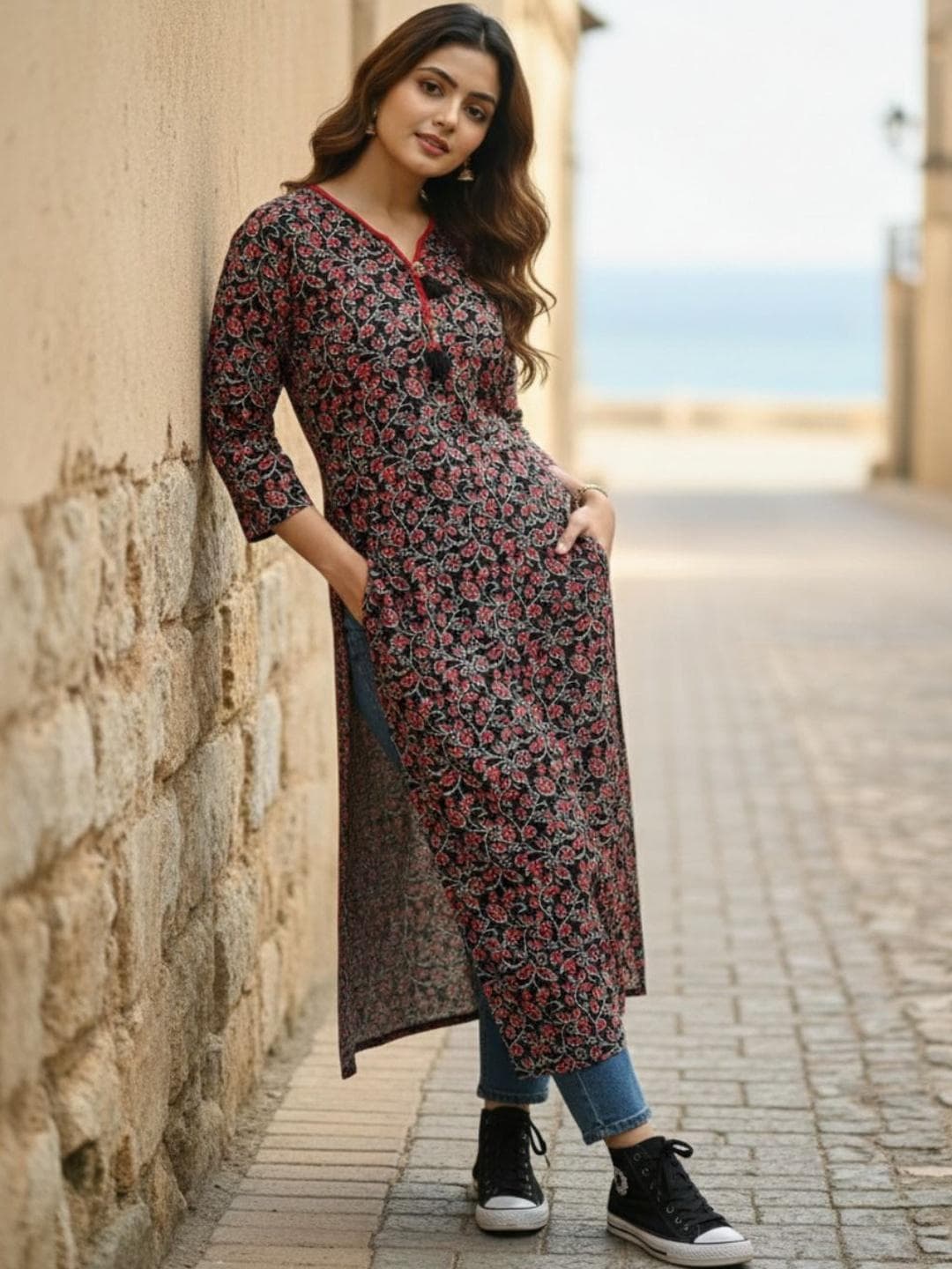 AADVIKA Women Floral Printed Kurta