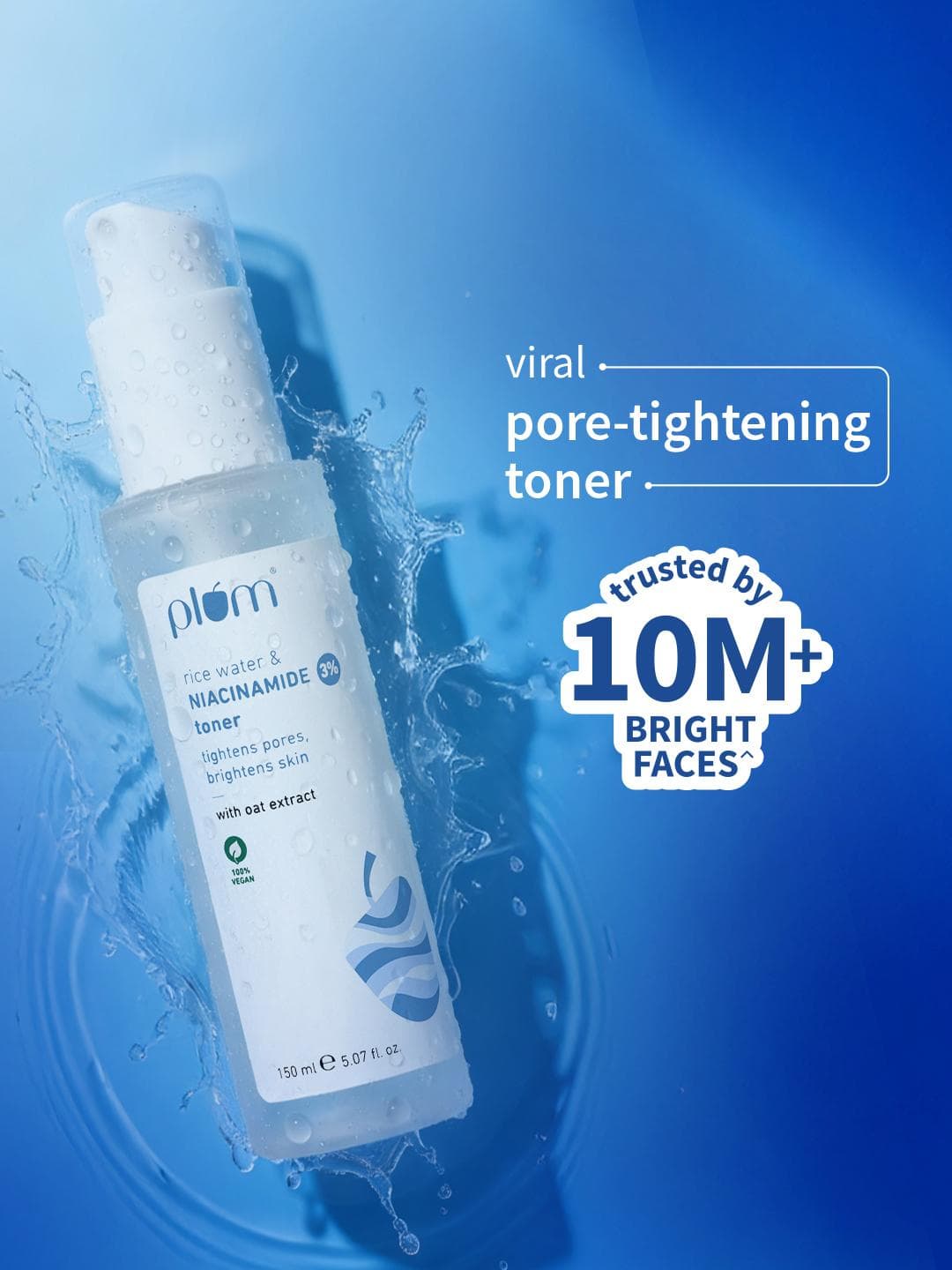Buy Plum 3% Niacinamide Alcohol Free Toner With Rice Water To Reduce Pores & Blemishes 150ml - - Personal Care for Unisex