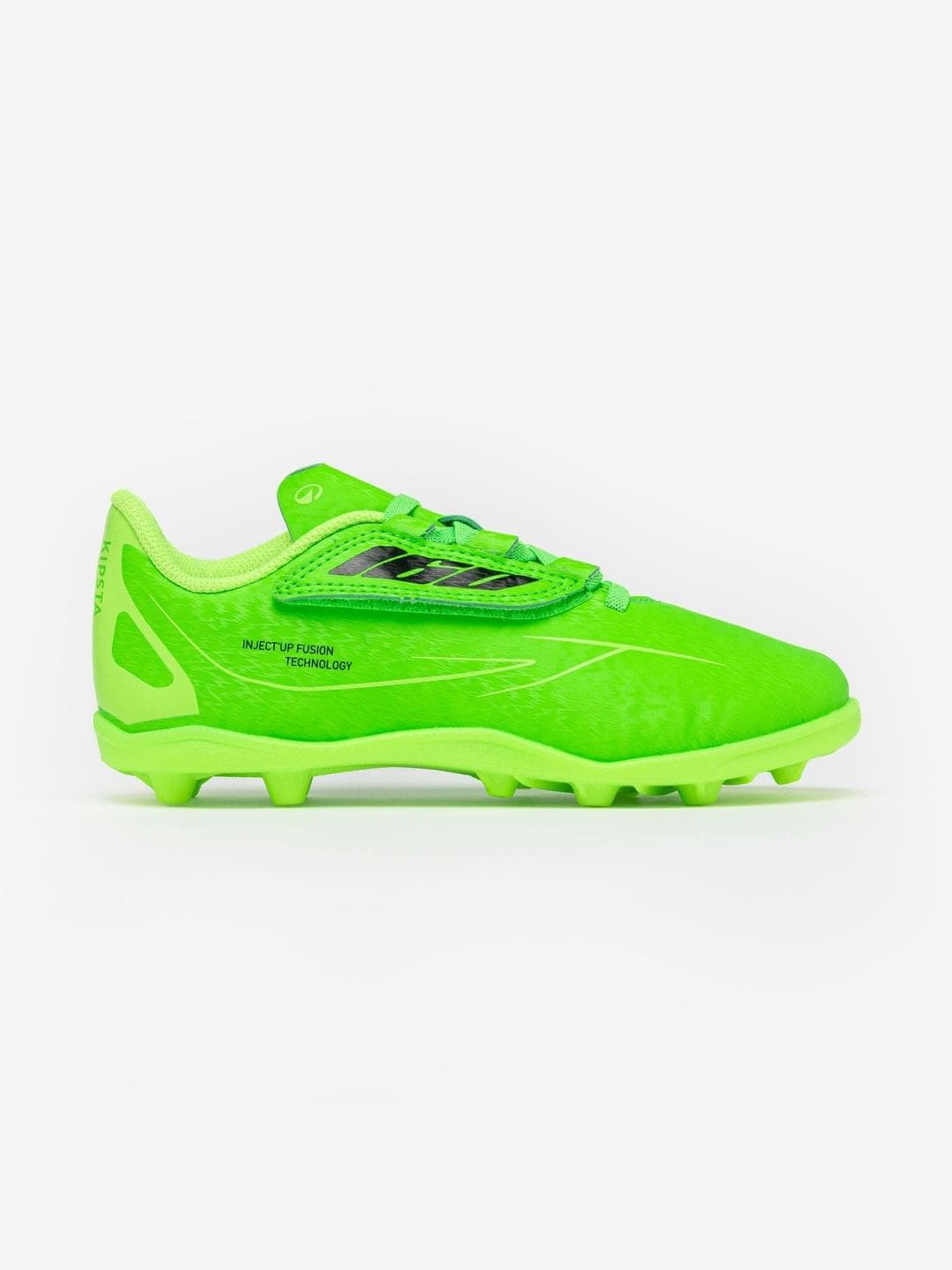 Decathlon Kipsta - Kids Neon Green 160 MG Traction Football Boots