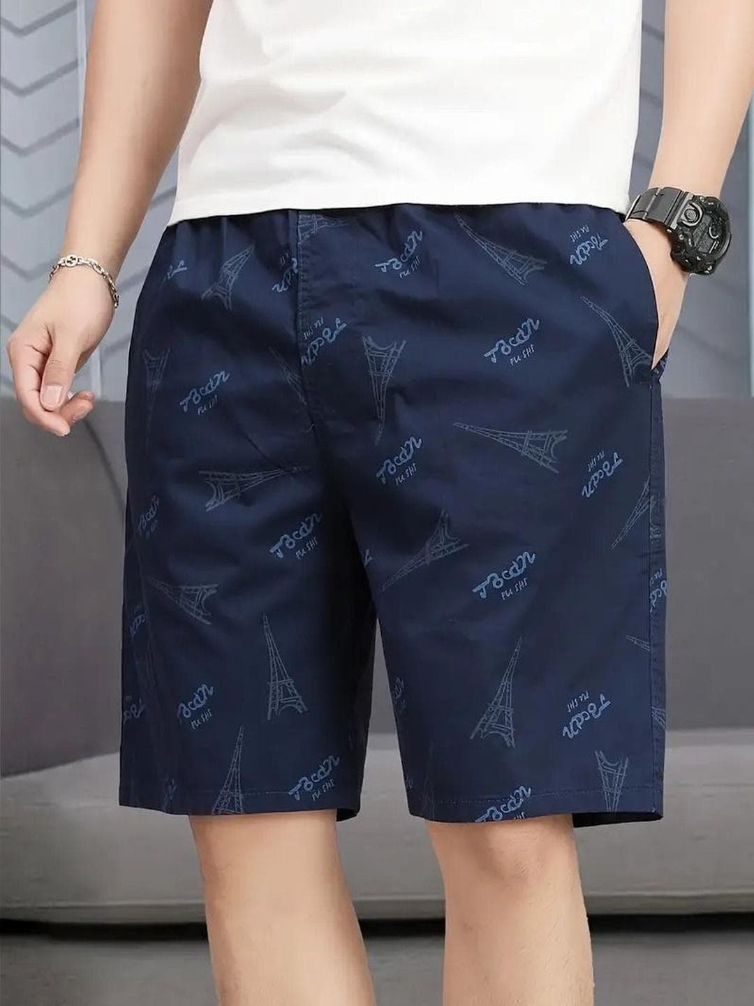 VOOTER Men Conversational Printed Shorts